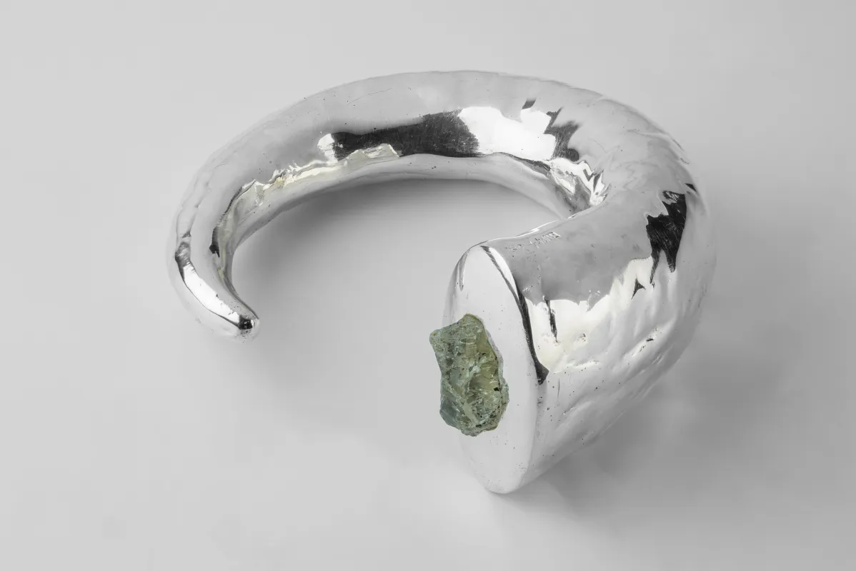 Giant Horn Bracelet (Hoof Set, Aquamarine, YS+AQU) sold by Parts of Four