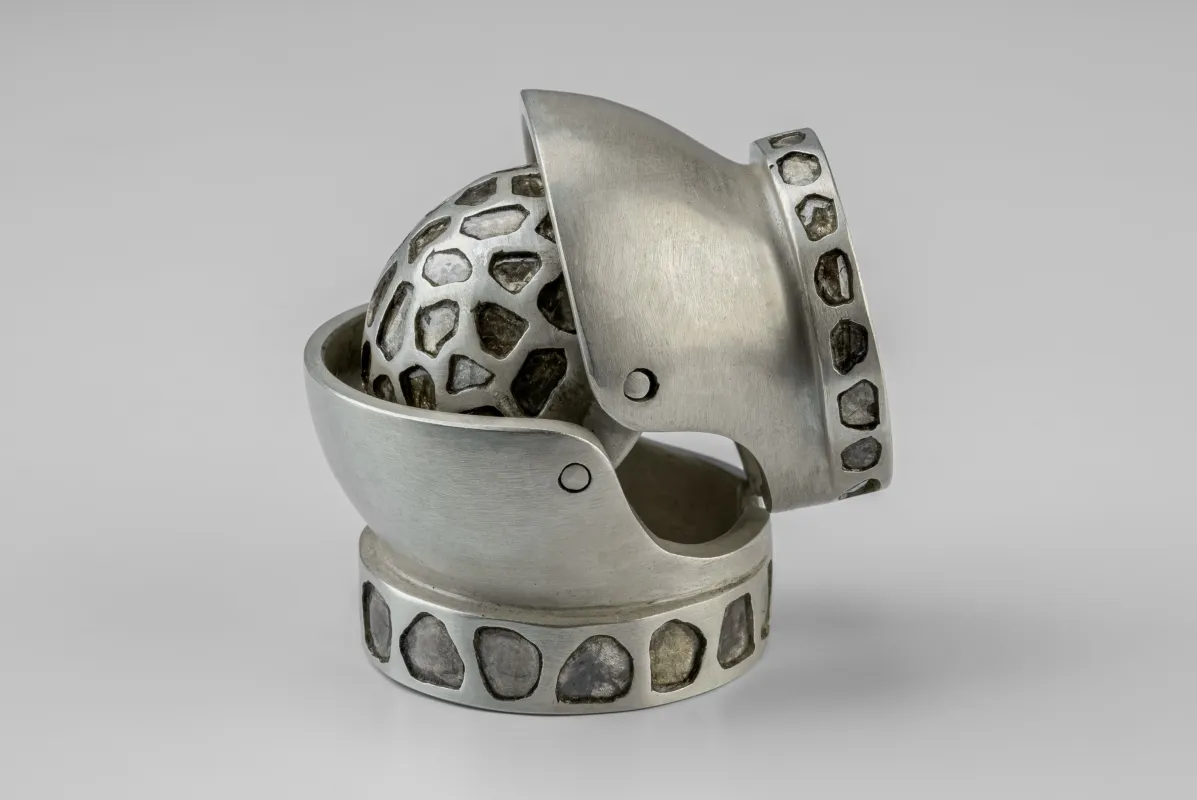 Parts of Four × Fangophilia—Joint Ring Bands (Knuckle & Bands Mega Pavé, Chunky, DA+DIA) sold by Parts of Four