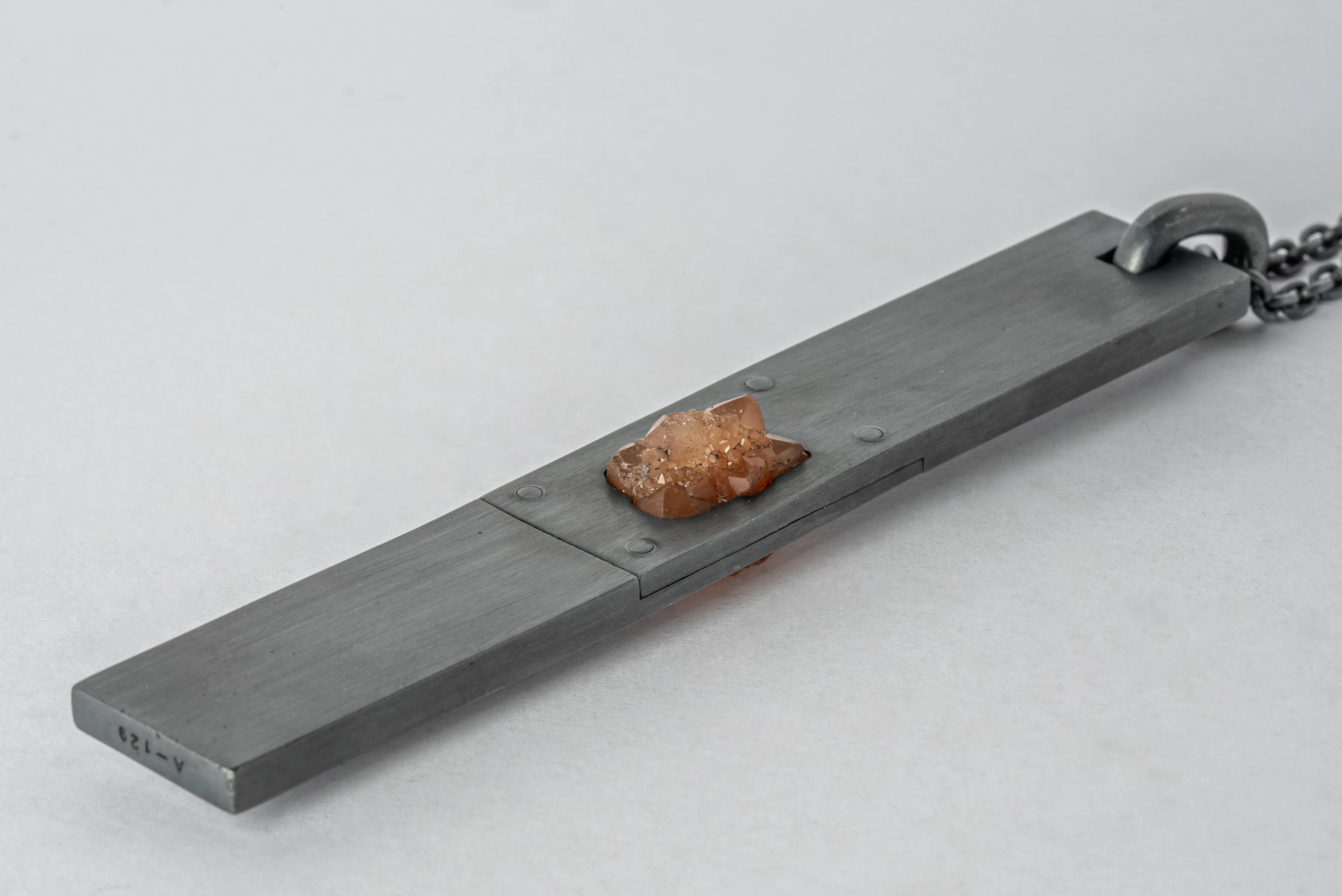 Amulet Necklace (Peach Quartz, KA+PCQ) sold by Parts of Four product image thumbnail 4