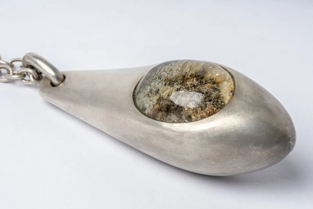 Chrysalis Necklace (Cremaster Emergence, Garden Quartz, DA+GQ) sold by Parts of Four