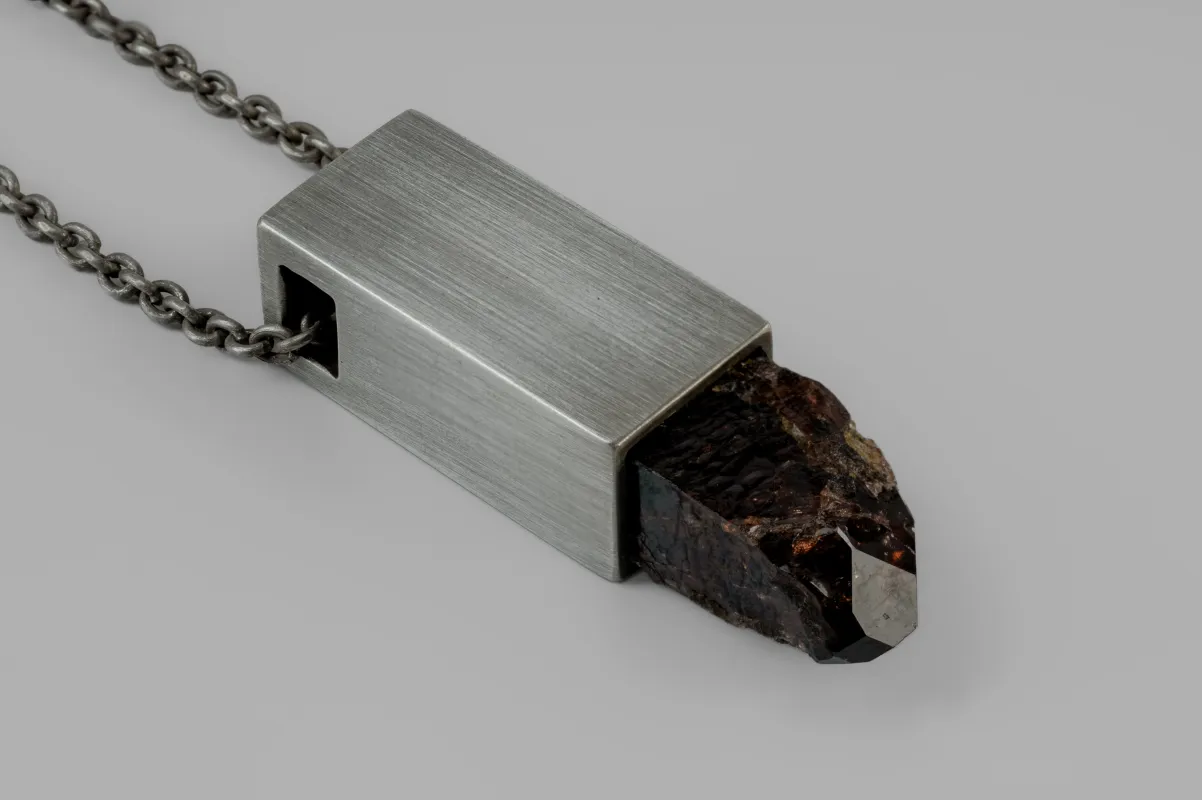 Talisman Cuboid Necklace SPECIMEN (Zircon, DA+ZIR) sold by Parts of Four