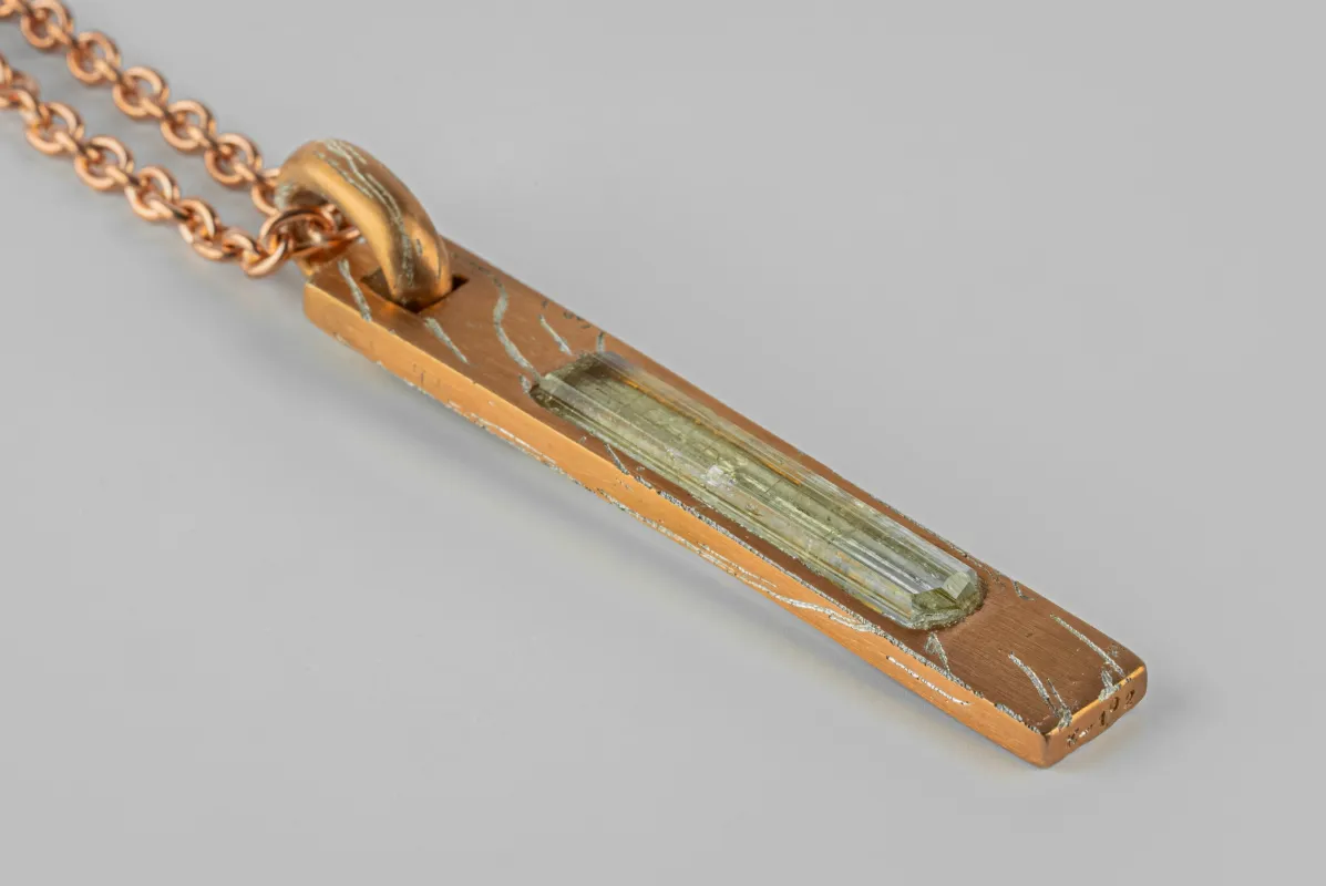 Plate Necklace (Adaptation, Elbaite, AMA+ELB) sold by Parts of Four