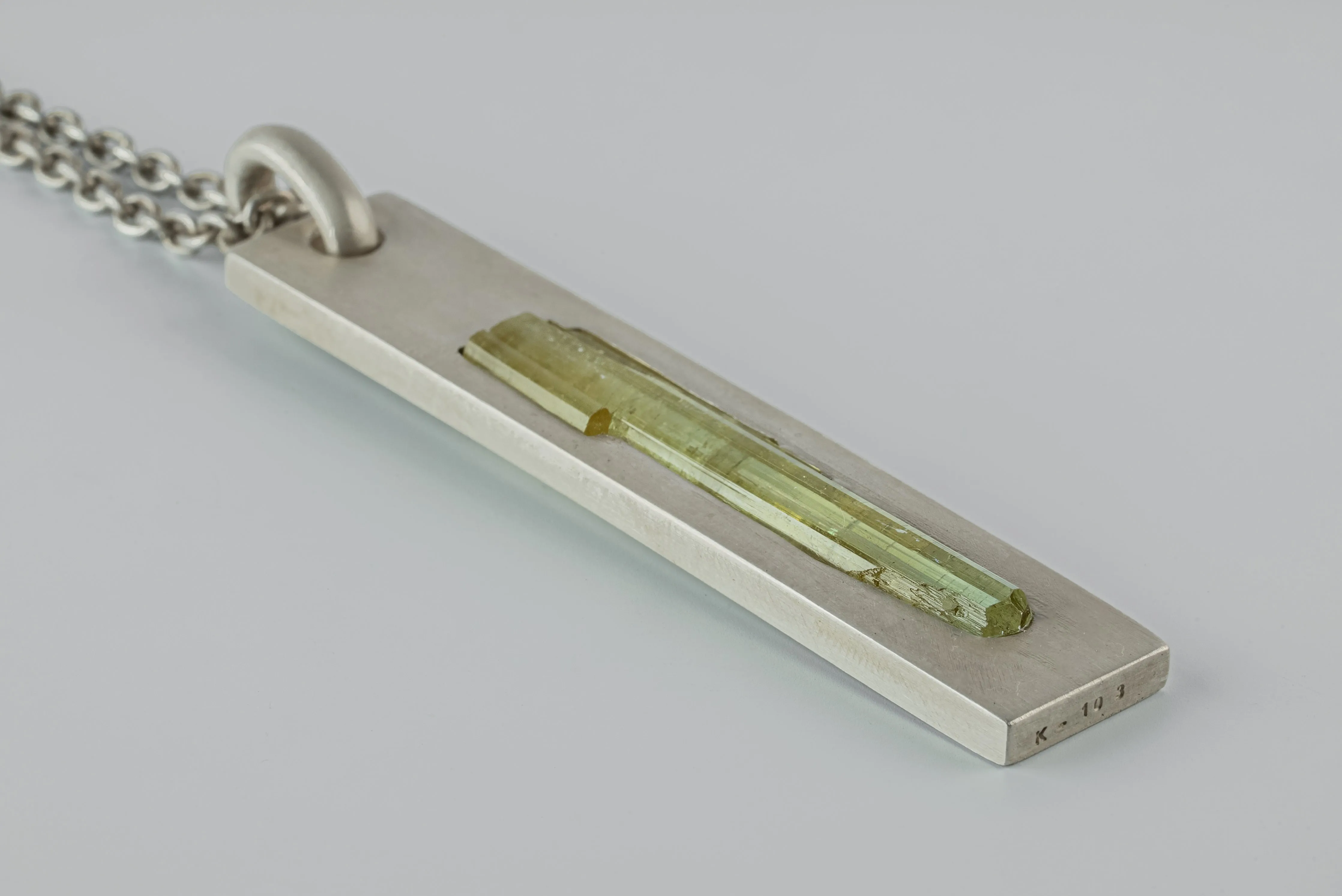 Plate Necklace (Adaptation, Elbaite, DA+ELB) sold by Parts of Four