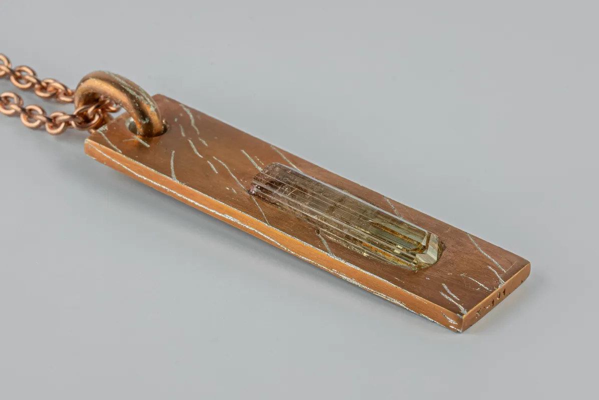 Plate Necklace (Adaptation, Elbaite, AMA+ELB) sold by Parts of Four