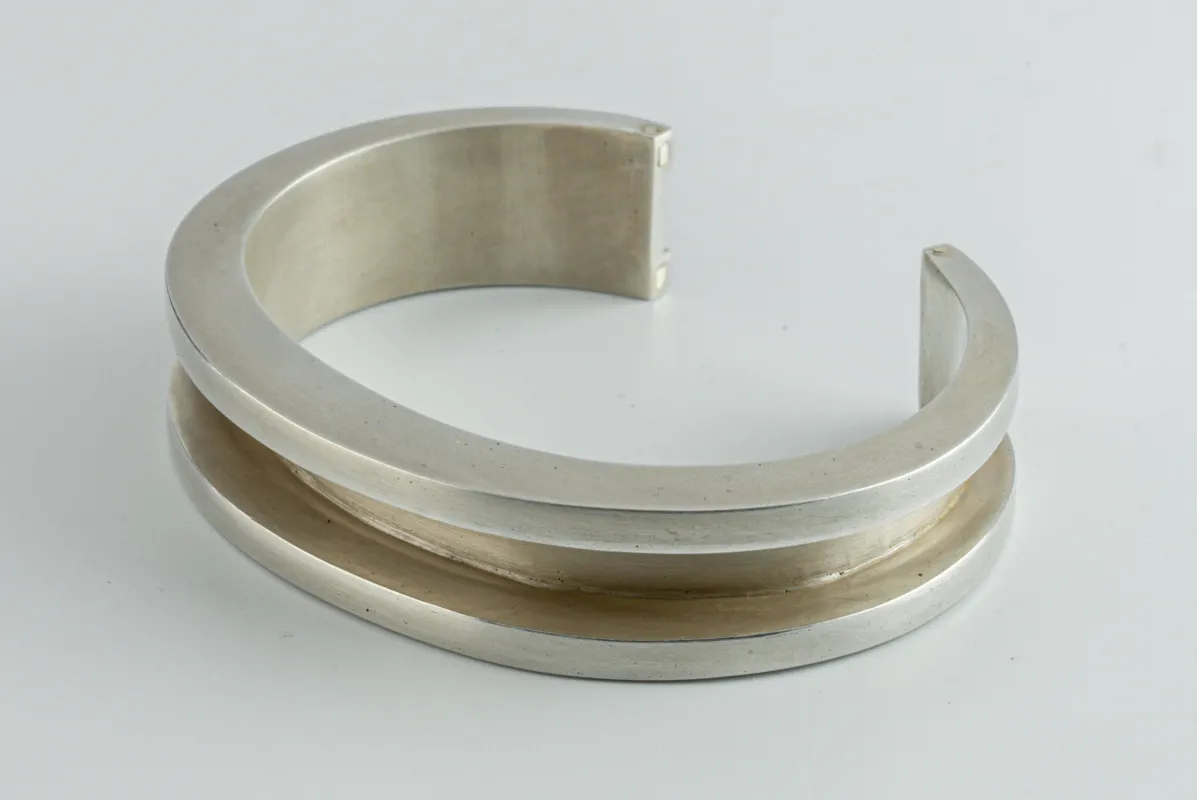 Reduced Crescent Channel Bracelet (15mm, AS) sold by Parts of Four