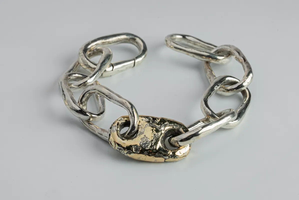 Roman Small Link Bracelet w/ Small Closed Link (Fuse, PA+DA18K) sold by Parts of Four