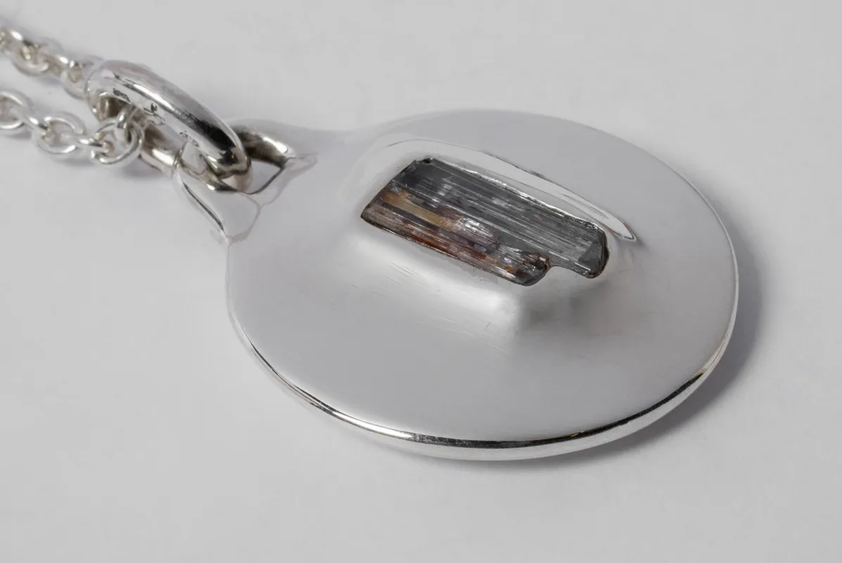 Disk Necklace (35mm, Tanzanite, PA+TAN) sold by Parts of Four