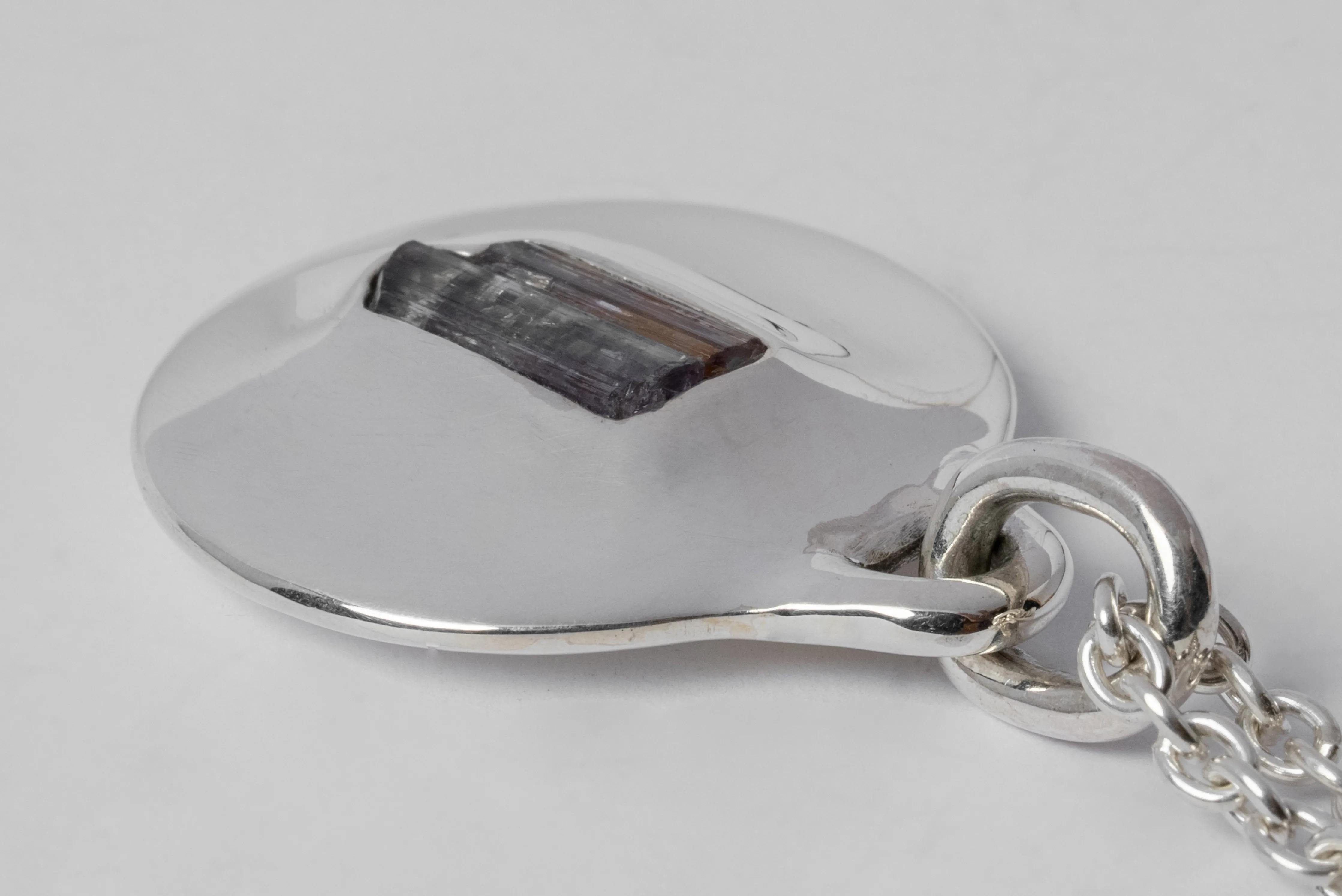 Disk Necklace (35mm, Tanzanite, PA+TAN) sold by Parts of Four product image thumbnail 2