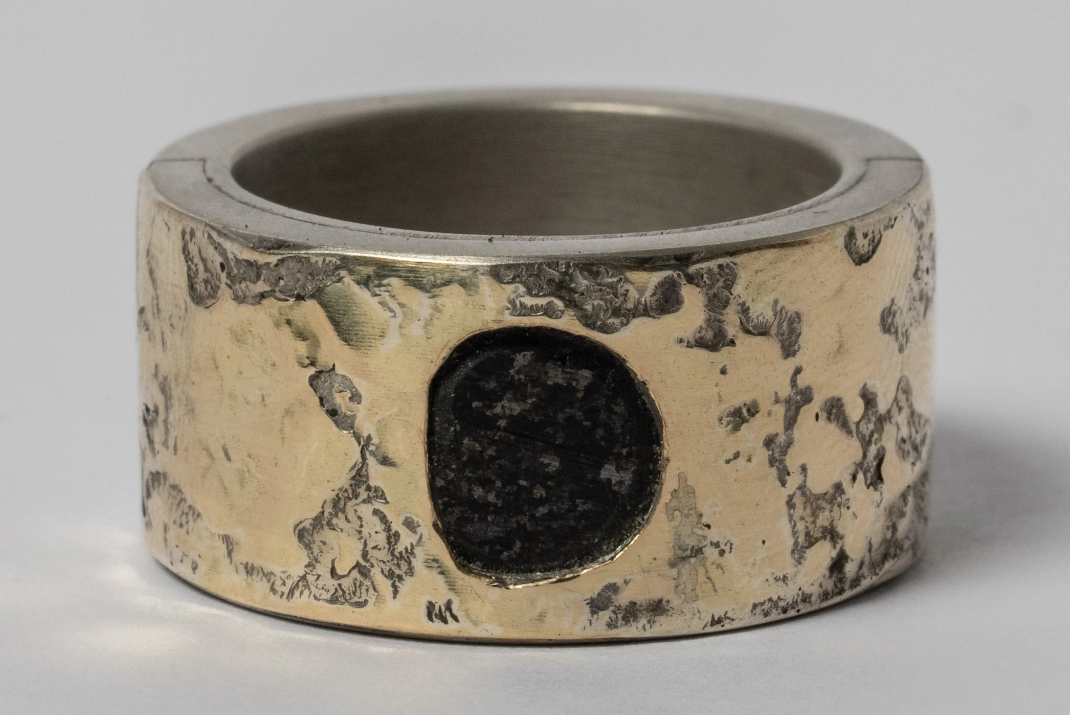 Sistema Ring (Fuse, 0.4 CT, Polished Black Diamond Slab, 12mm, DA18K+PBLKDIA) sold by Parts of Four product image thumbnail 2