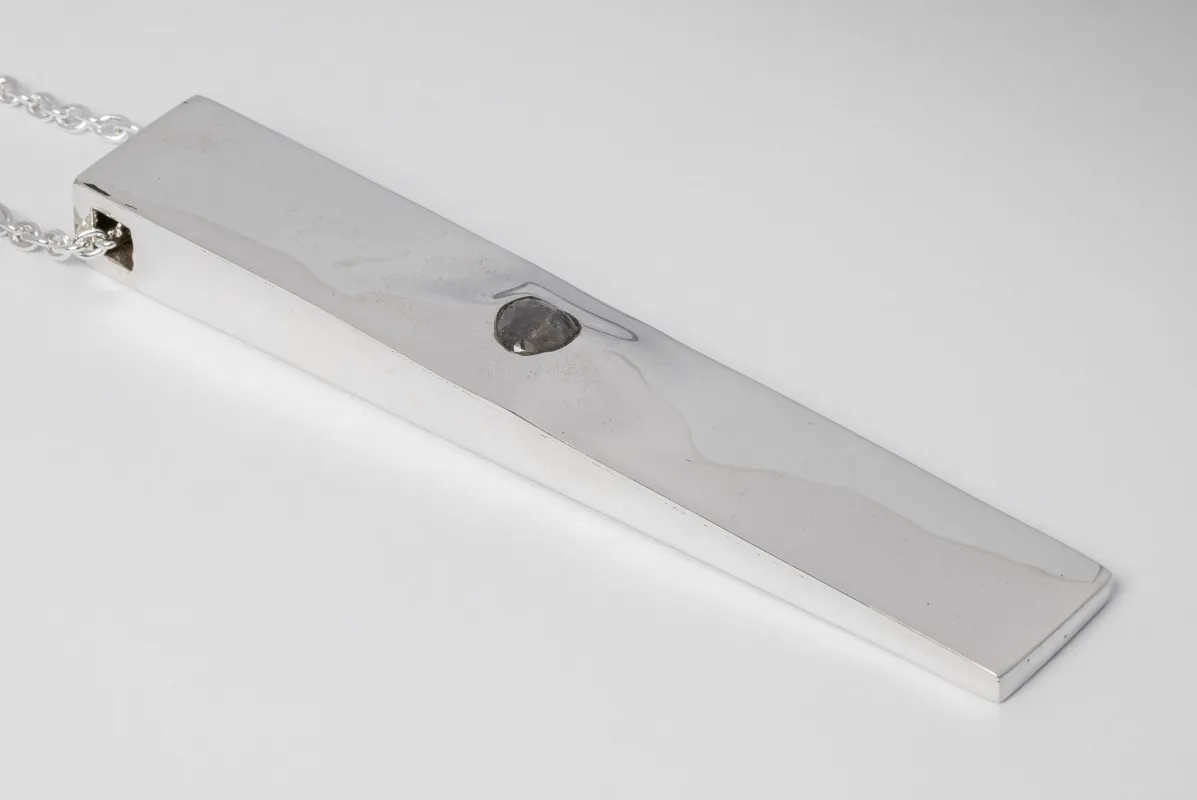 Wedge Necklace v2 (2.01 CT, Chunky Diamond Slab, Dune Setting, PA+DIA) sold by Parts of Four