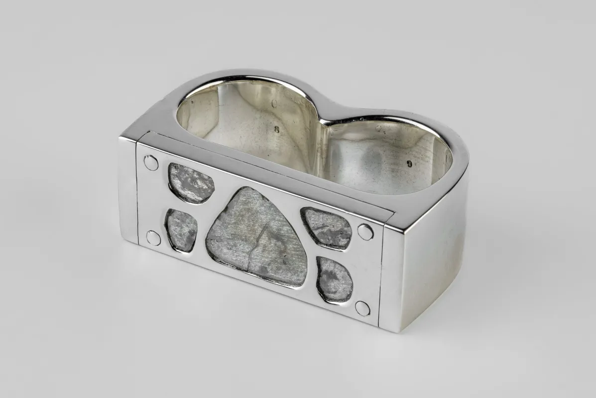 Plate Ring Double (5.0 CT, 5 Diamond Slabs, 17mm, PA+DIA) sold by Parts of Four