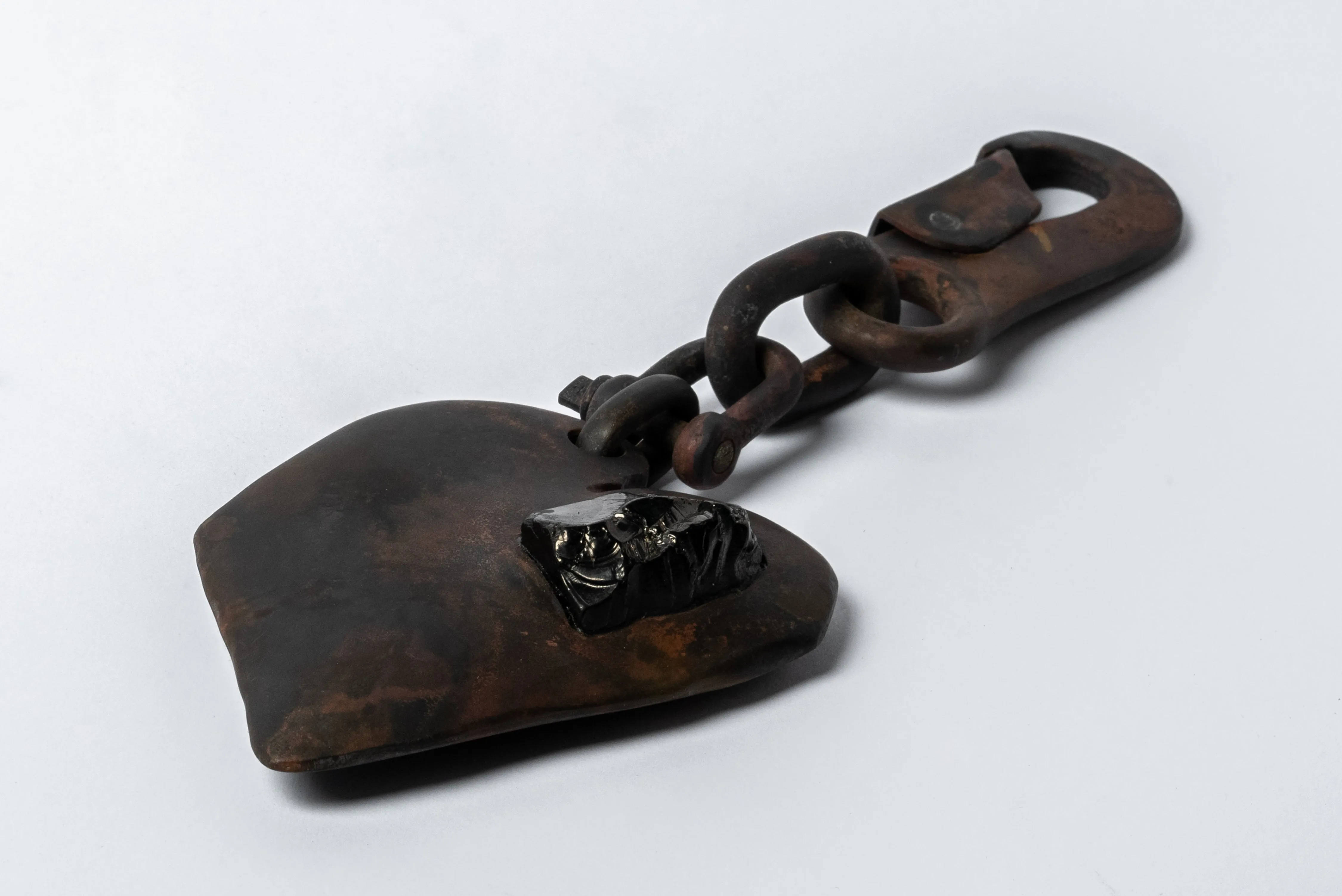 Jazz's Solid Heart Charm (Big, Noble Shungite, DR+NS) sold by Parts of Four product image thumbnail 2