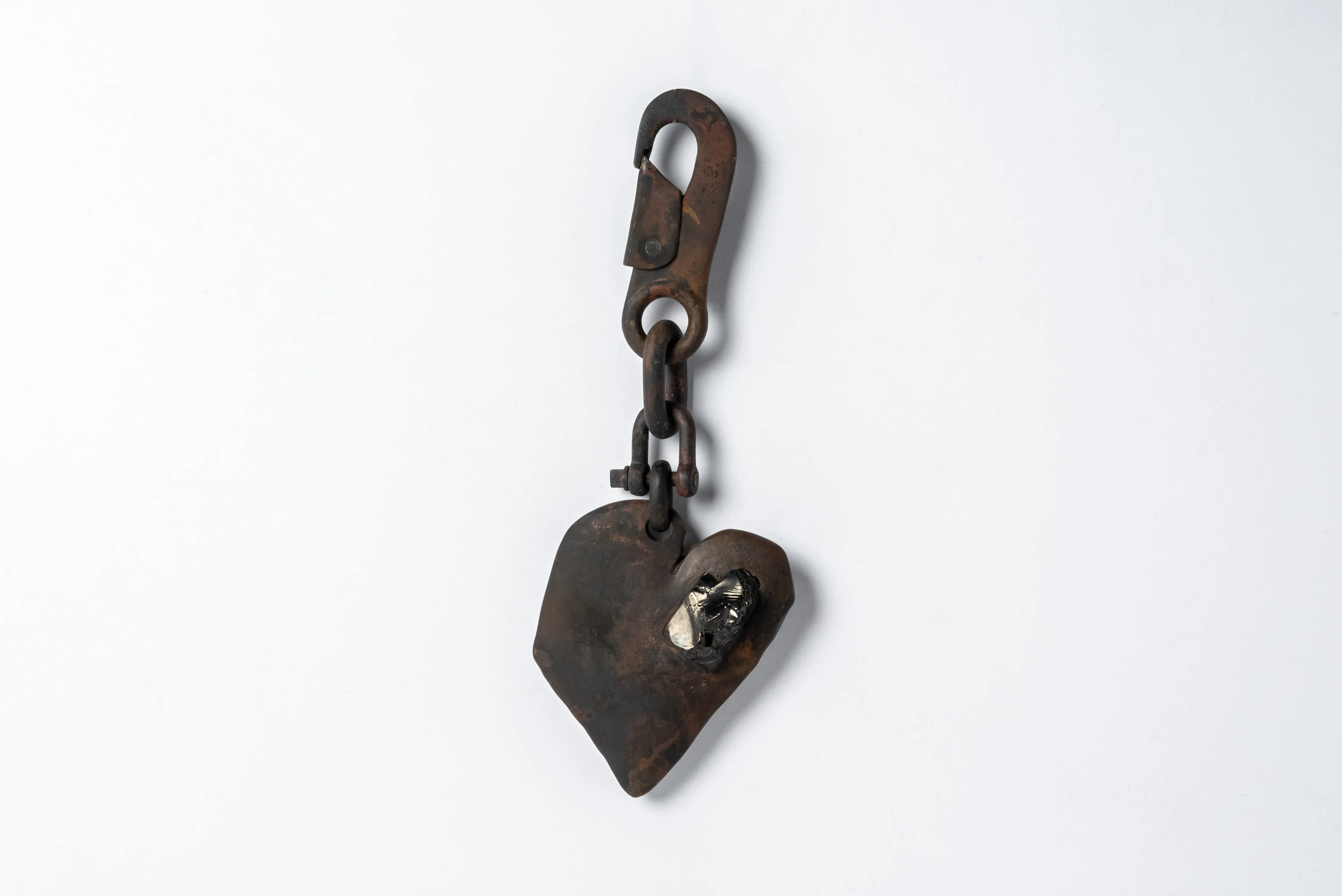 Jazz's Solid Heart Charm (Big, Noble Shungite, DR+NS) sold by Parts of Four product image thumbnail 5