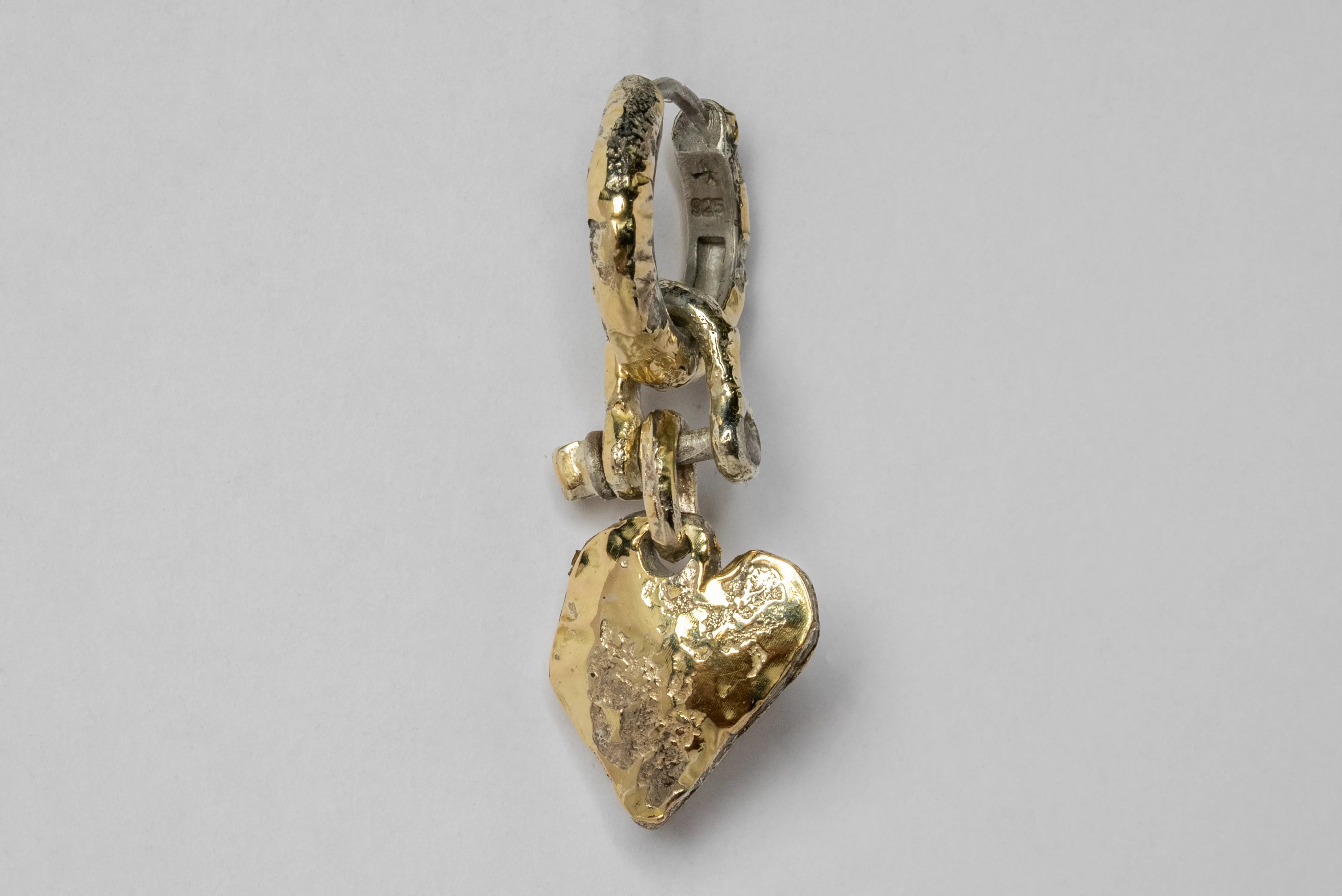 Jazz's Solid Heart Earring (Extra Small, Fuse, DA18K) sold by Parts of Four product image thumbnail 4