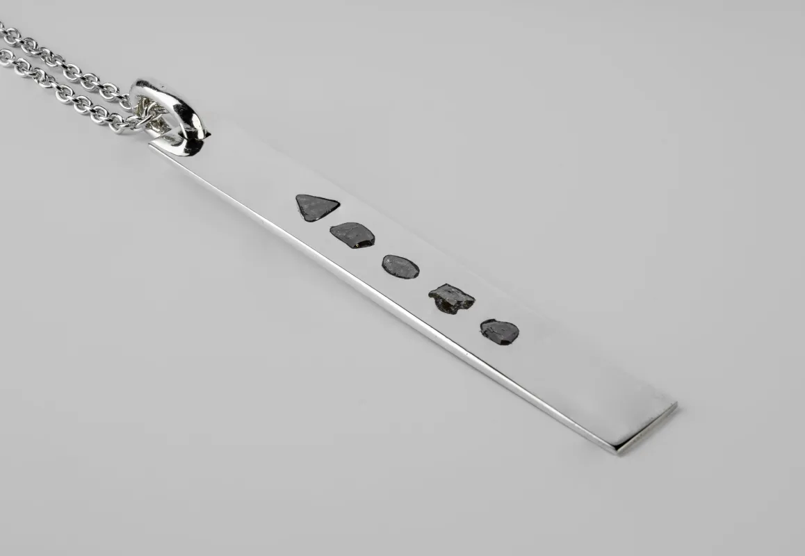 Plate Necklace (1.8 CT, 5 Diamond Slabs, PA+DIA) sold by Parts of Four