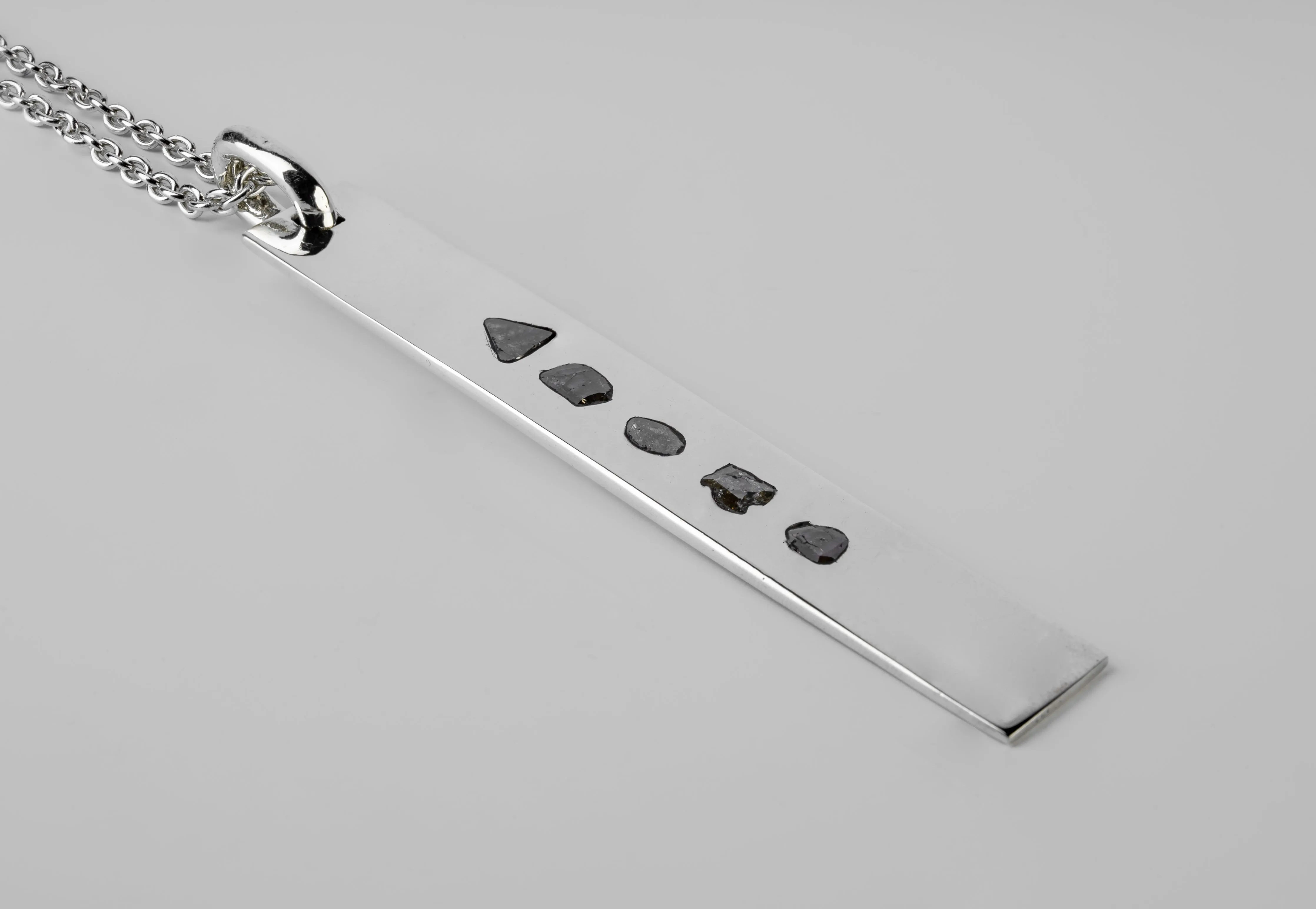 Plate Necklace (1.8 CT, 5 Diamond Slabs, PA+DIA) sold by Parts of Four