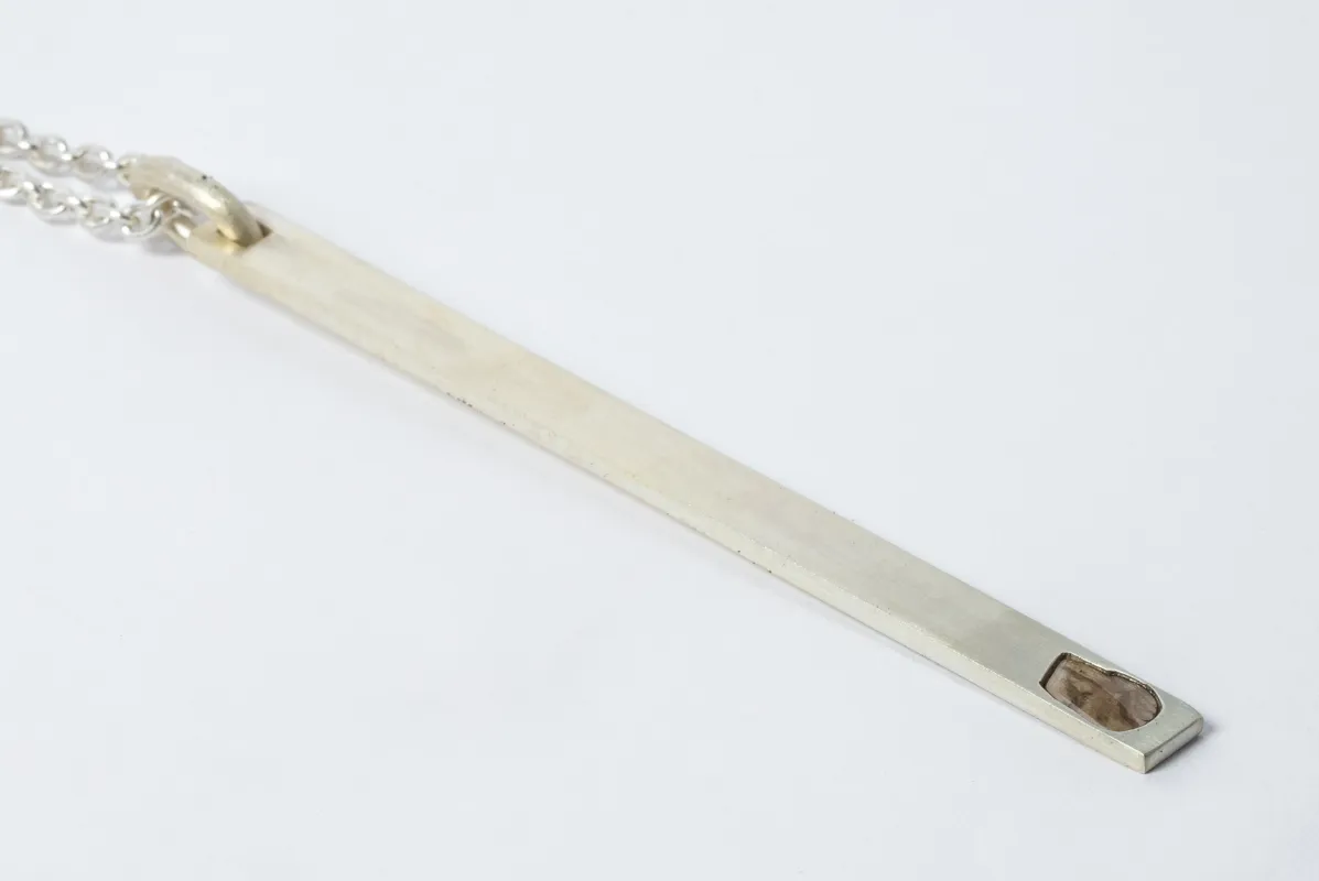 Plate Necklace (1.2 CT, Diamond Slab, Half, MA+DIA) sold by Parts of Four