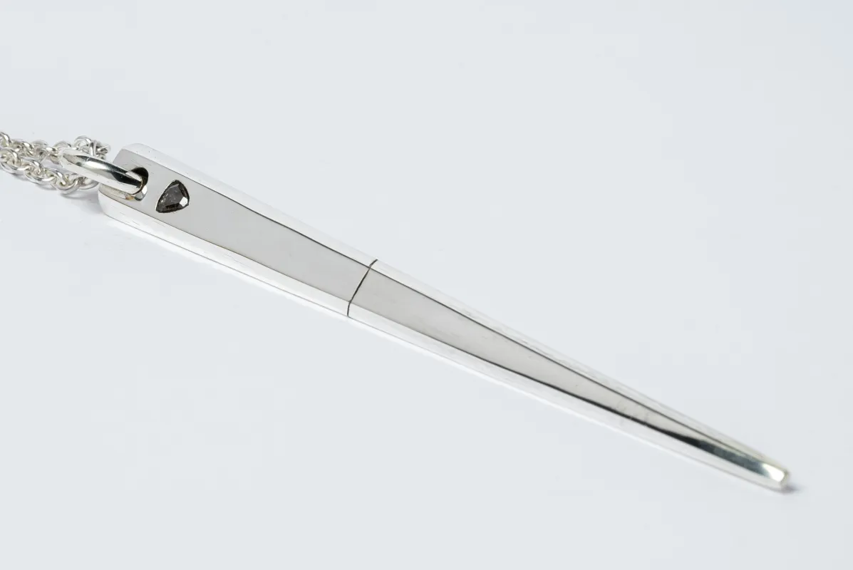 Big Spike Necklace (0.4 CT, Chunky Diamond Slab, PA+DIA) sold by Parts of Four