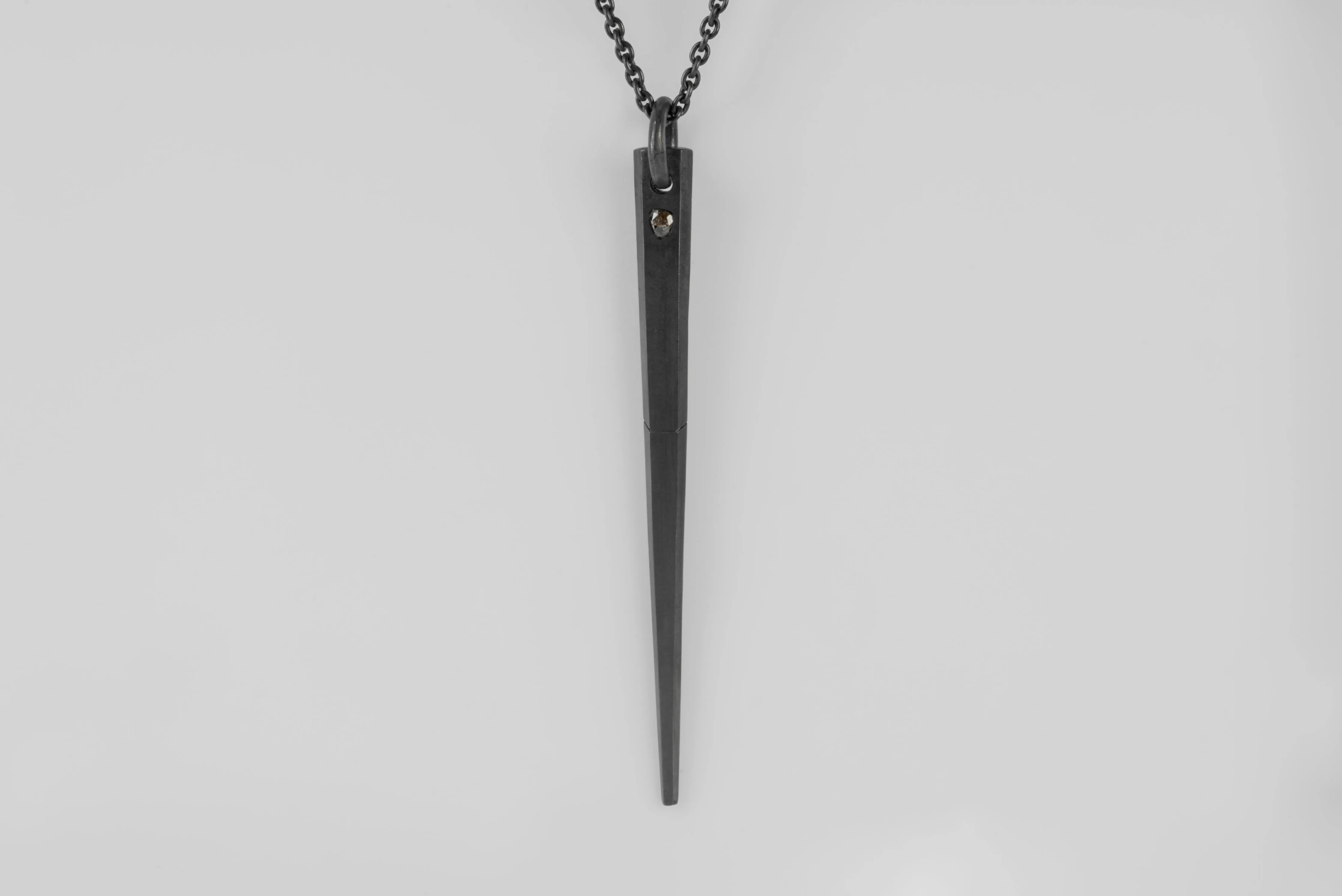 Big Spike Necklace (0.4 CT, Chunky Diamond Slab, KA+DIA) sold by Parts of Four product image thumbnail 2