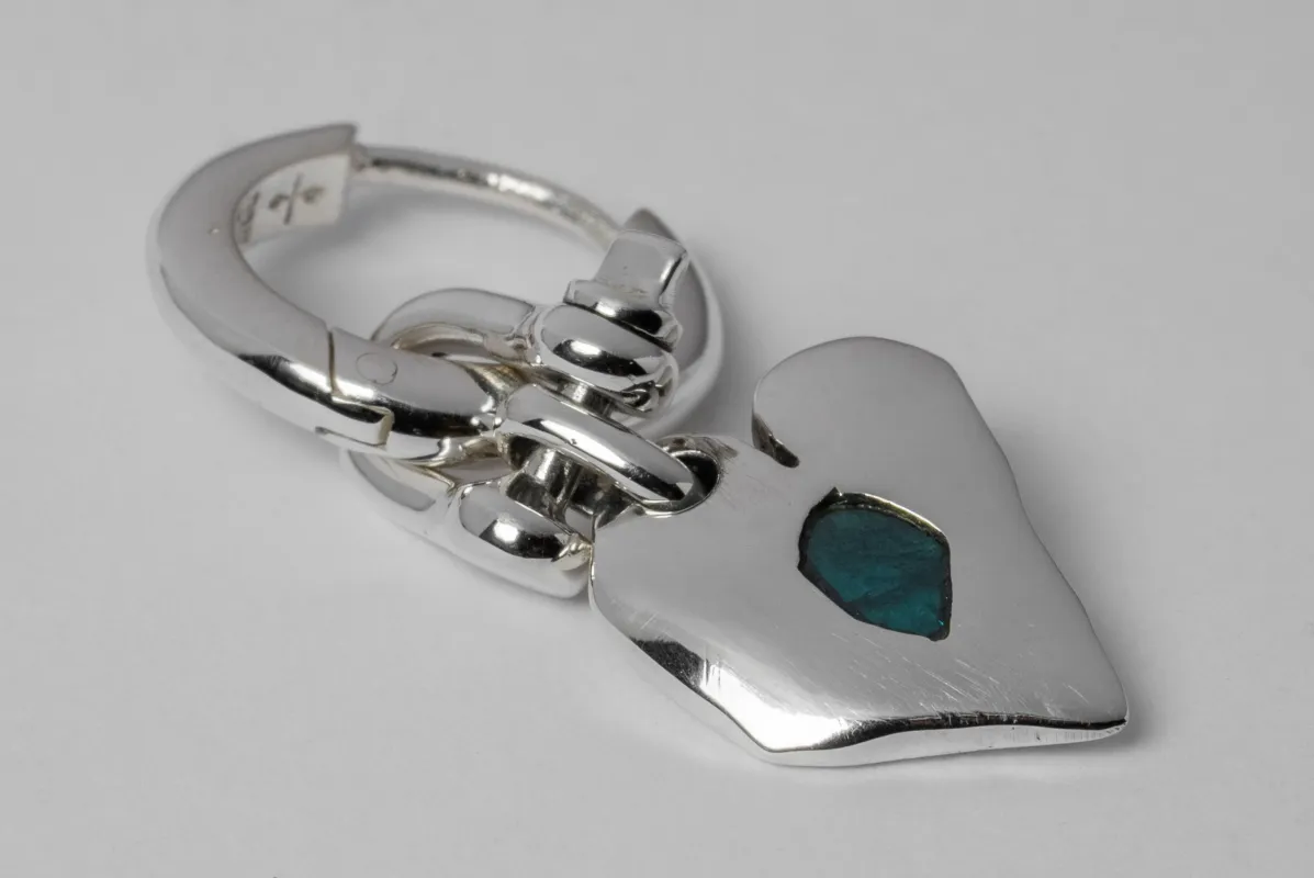 Jazz's Solid Heart Earring (Extra Small, 0.1 CT, Blue Diamond Slabs, PA+BDIA) sold by Parts of Four