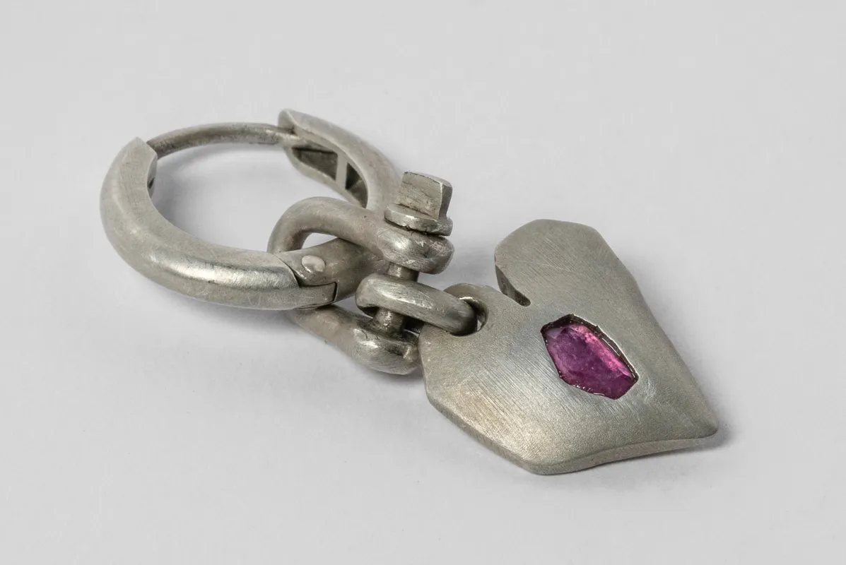 Jazz's Solid Heart Earring (Extra Small, 0.2 CT, Ruby Slice, DA+RUB) sold by Parts of Four