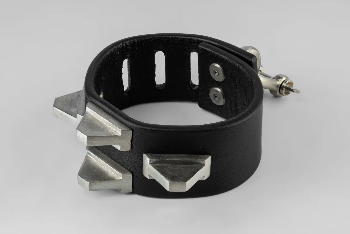 Restraint Charm Bracelet (Pyramid Studs, 30mm, BLK+Z) sold by Parts of Four