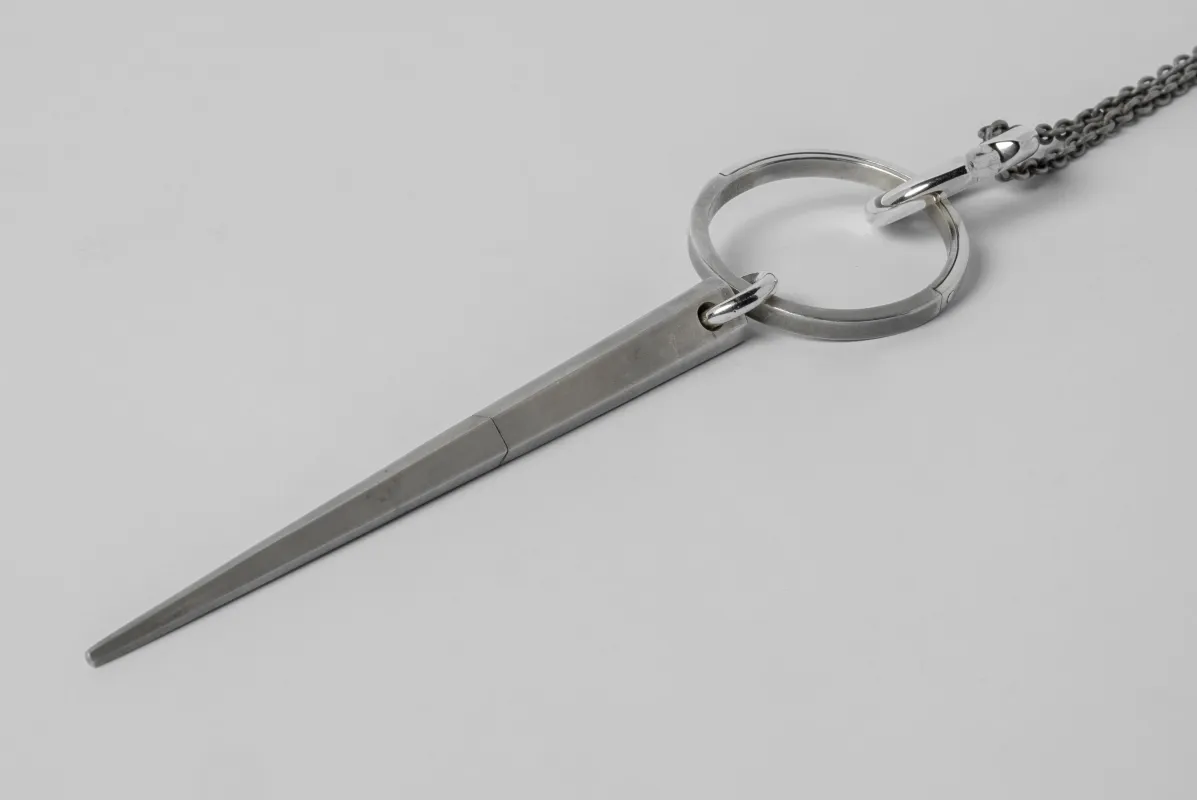 Portal Necklace (Big Spike Var., Magnetite, 1-Stone, DA+PA+MAG) sold by Parts of Four