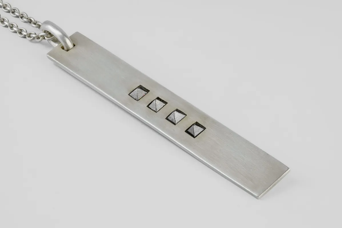 Plate Necklace (4-Set Breakthrough, Magnetite, DA+MAG) sold by Parts of Four