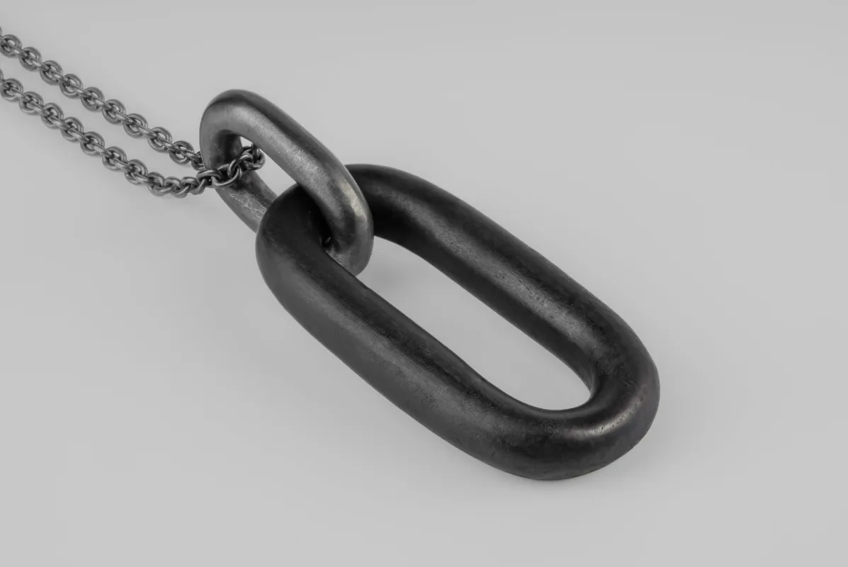 Link Charm Necklace (Redux, JET+KA) sold by Parts of Four