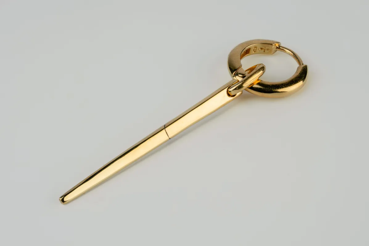 Hoop Earring v2 (Extra Small, Mini Spike, YGA) sold by Parts of Four