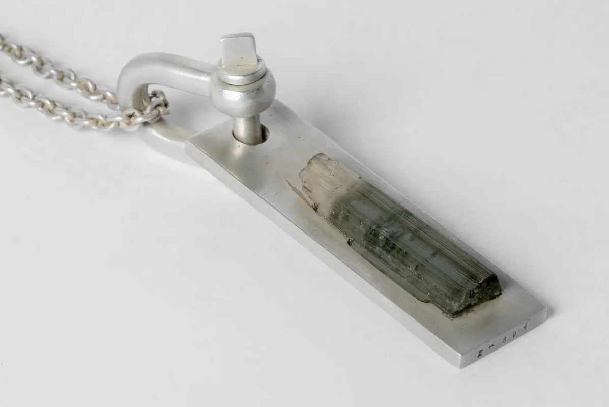 Plate Necklace (U-Bolt Var., Adaptation, Verdelite, DA+VER) sold by Parts of Four