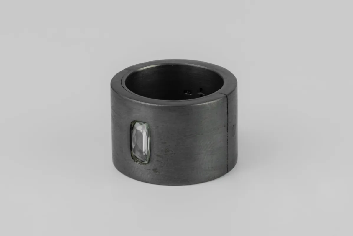 Sistema Ring (1.0 CT, Green Sapphire Faceted Slab, 17mm, KA+GSAF) sold by Parts of Four