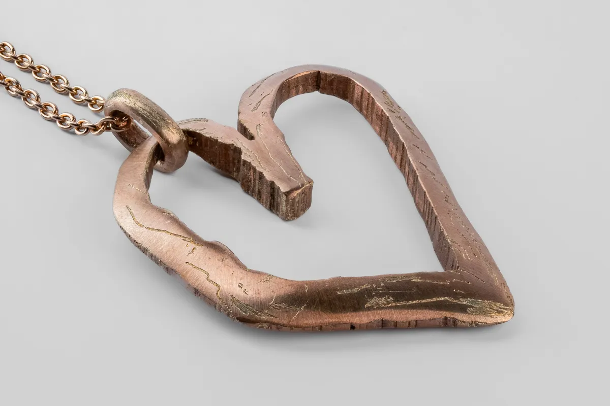 Jazz's Heart Necklace (Big, AM+AMA) sold by Parts of Four