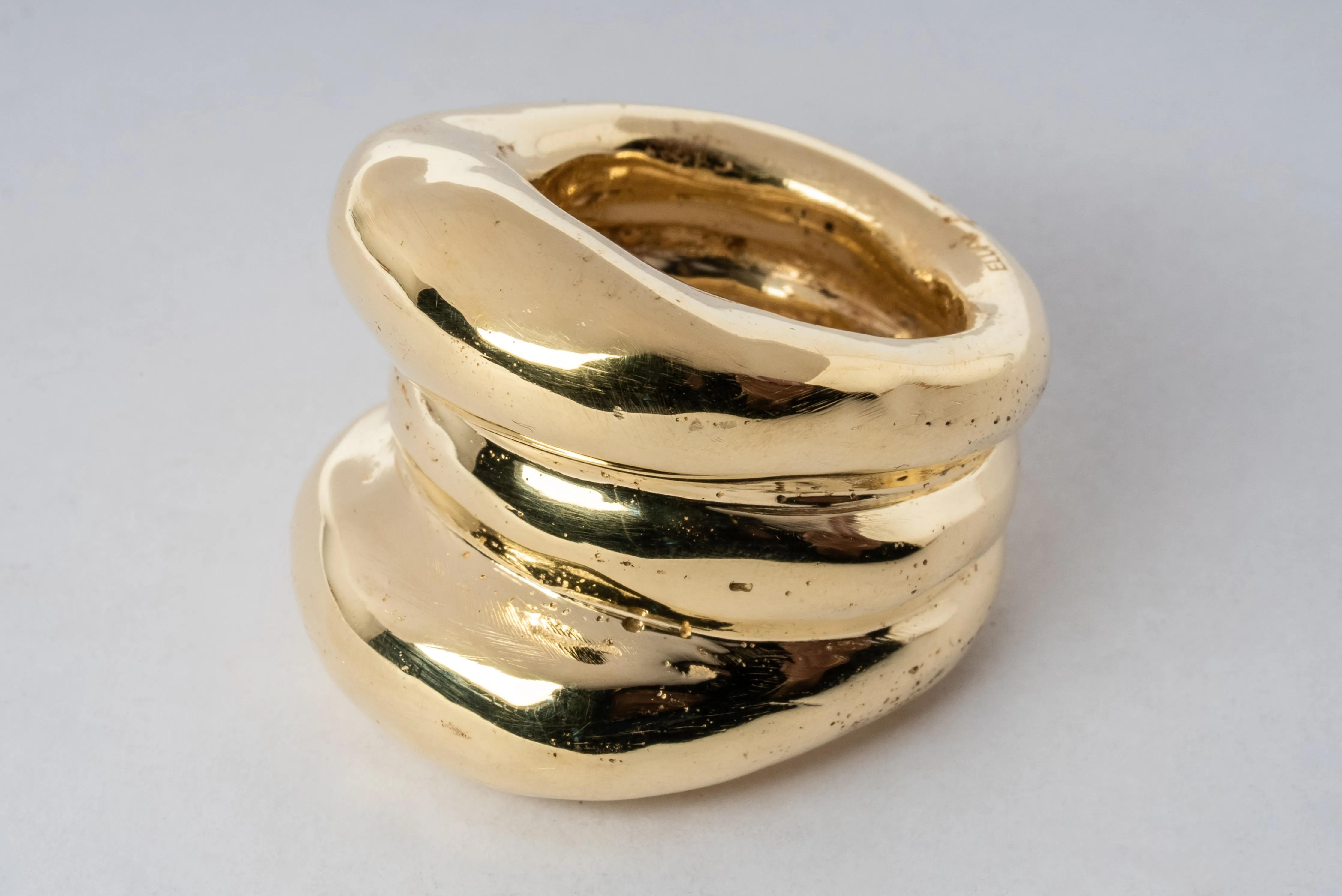 Stack Ring (Mountain Spacer, YG) sold by Parts of Four