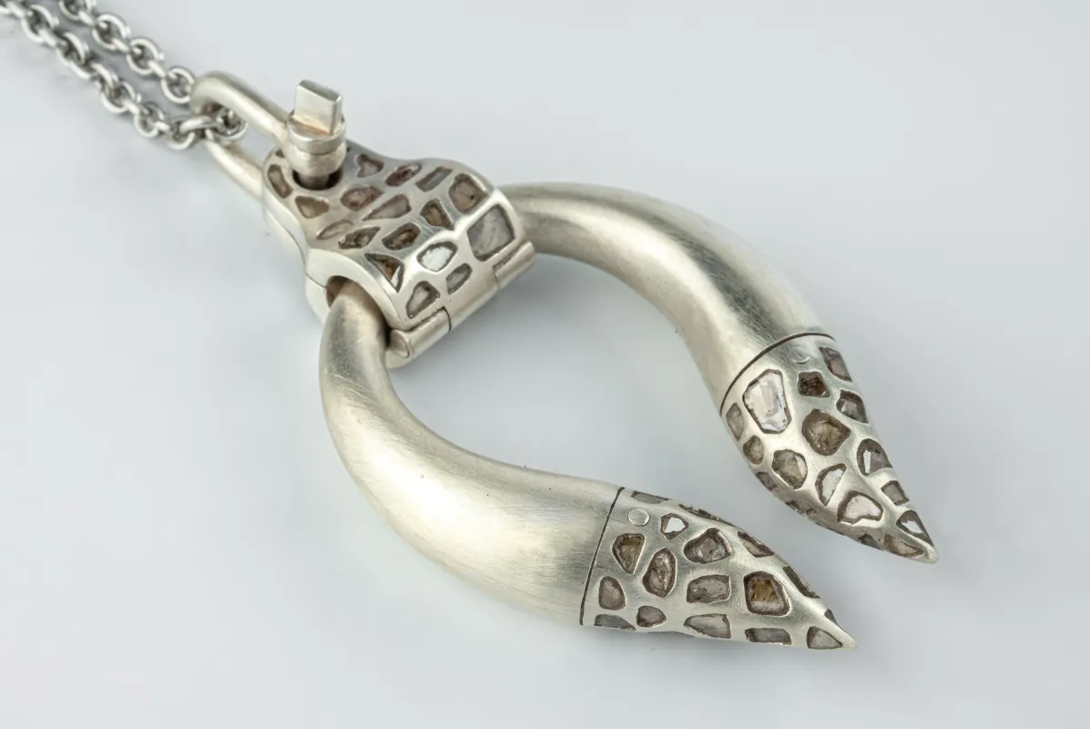 Hathor Necklace (Medium, Mega Pavé, MA+DIA) sold by Parts of Four