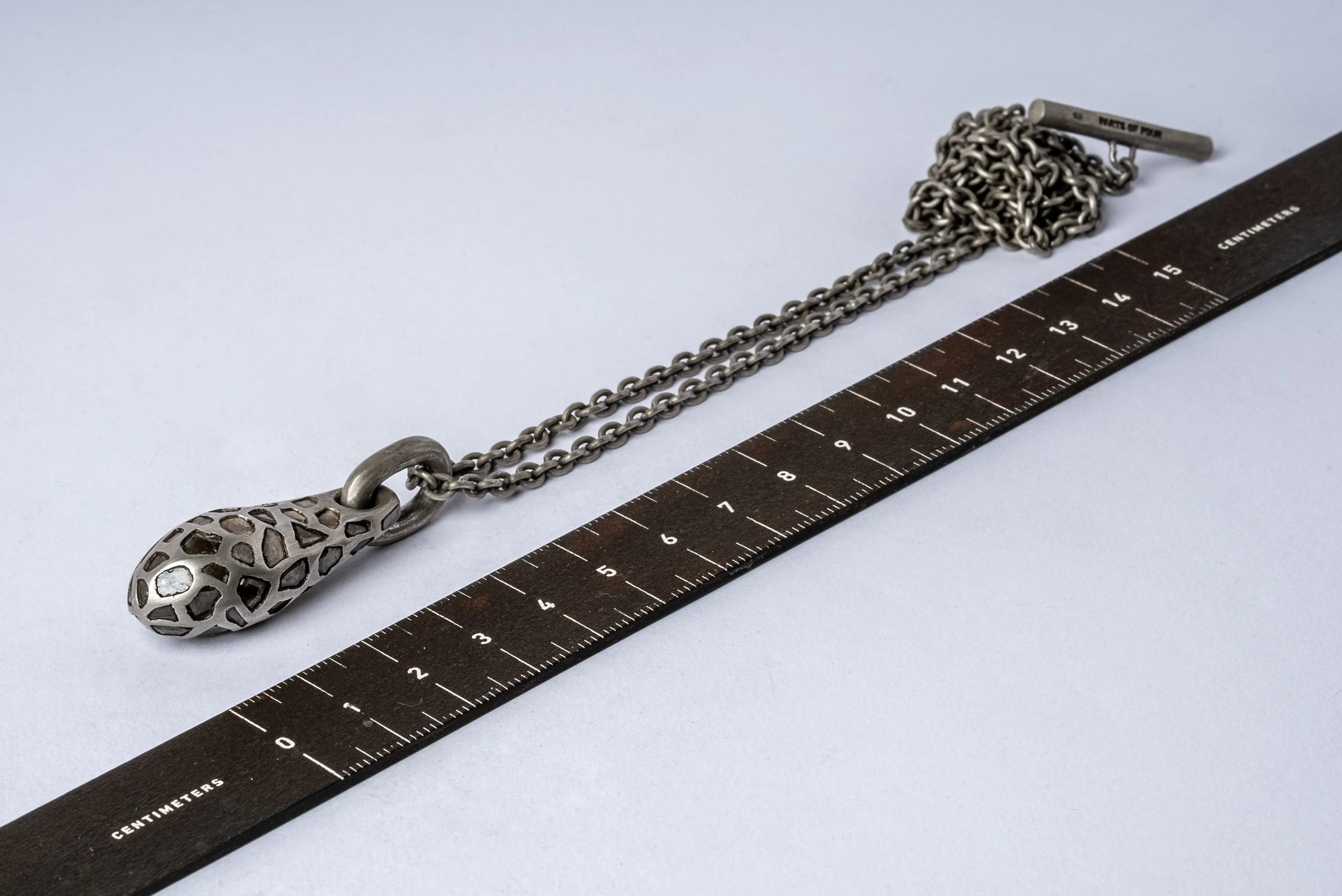 Chrysalis Necklace (Nympha, Mega Pavé, No.3, DA+DIA) sold by Parts of Four product image thumbnail 5