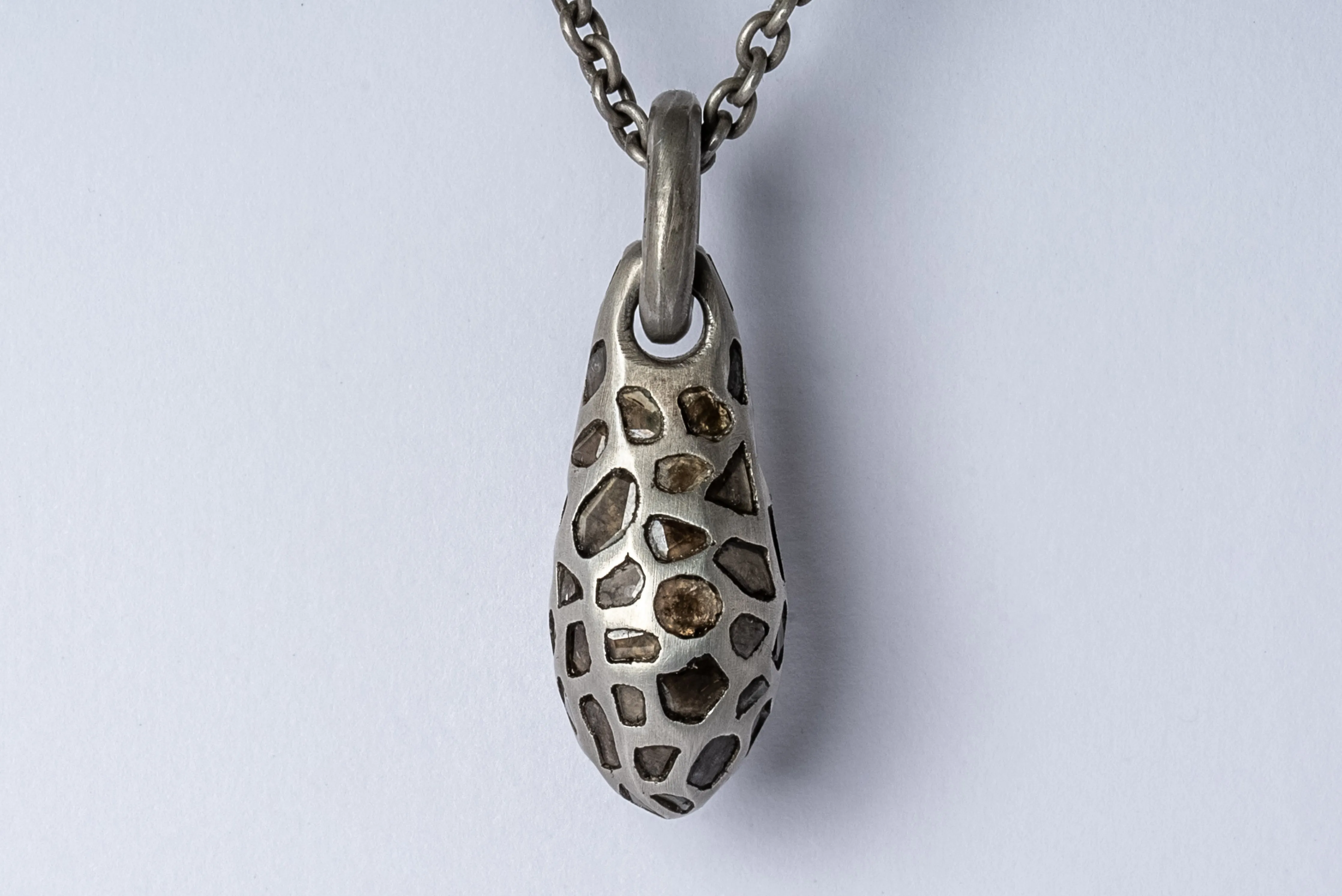 Chrysalis Necklace (Nympha, Mega Pavé, No.3, DA+DIA) sold by Parts of Four product image thumbnail 3