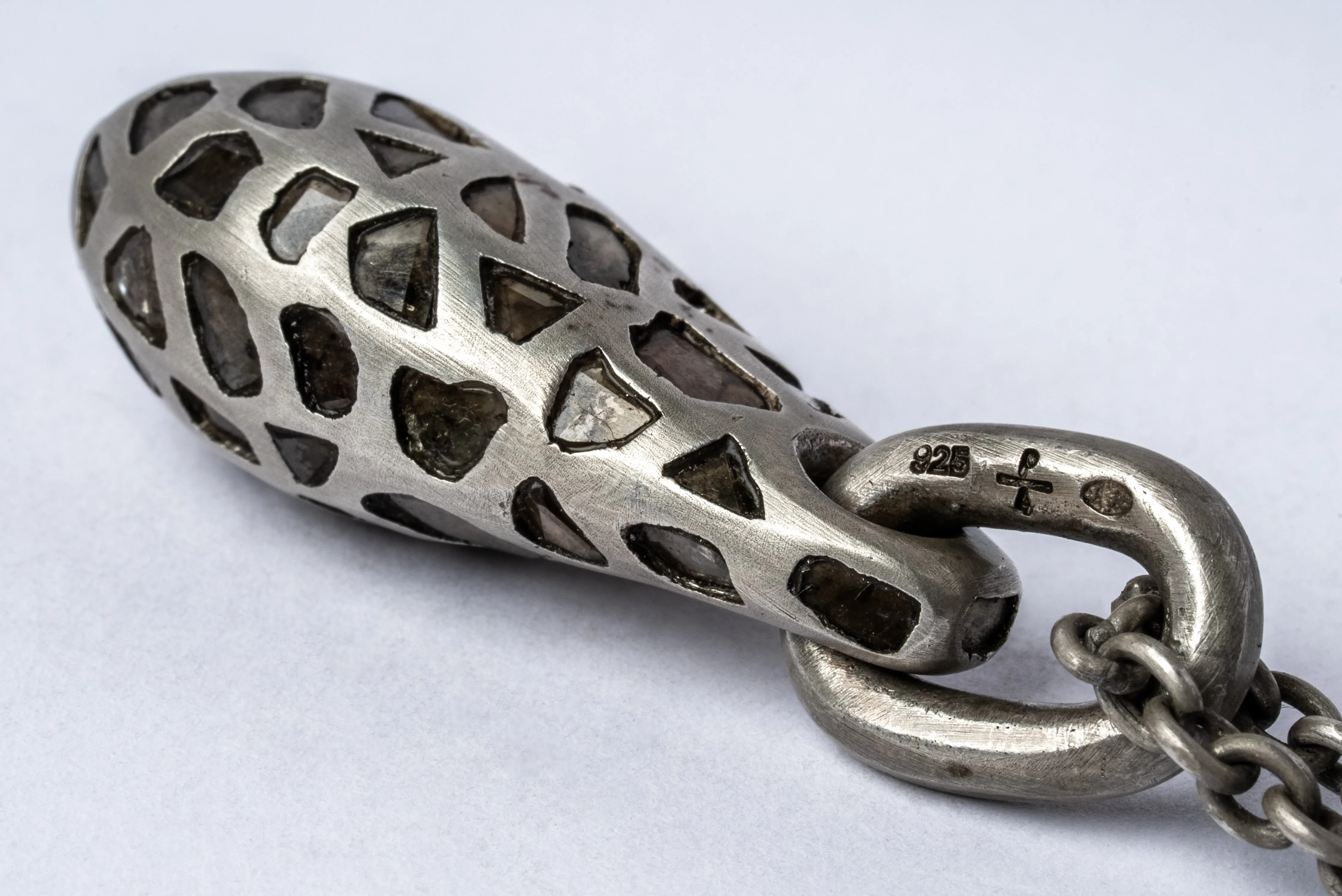 Chrysalis Necklace (Nympha, Mega Pavé, No.3, DA+DIA) sold by Parts of Four product image thumbnail 4