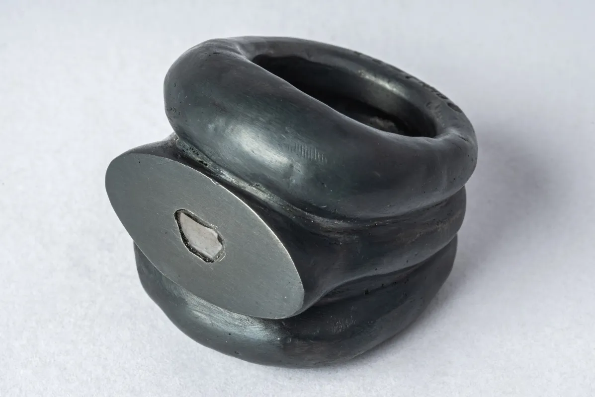 Stack Ring (0.2 CT, Diamond Slab, Roman Mountain, KA+DIA) sold by Parts of Four