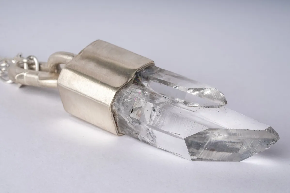 Talisman Necklace (Deco Linked, Lemurian Quartz, MA+LEM) sold by Parts of Four