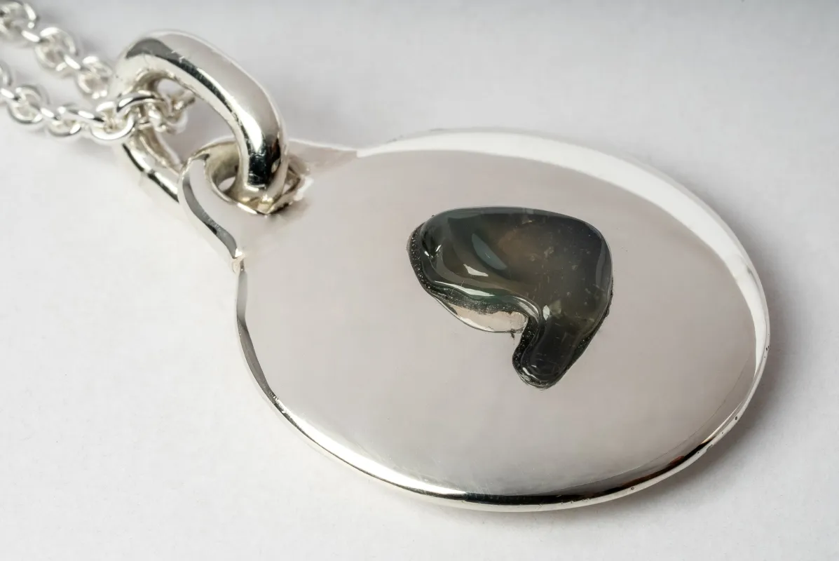 Disk Necklace (35mm, Opal, PA+OPL) sold by Parts of Four