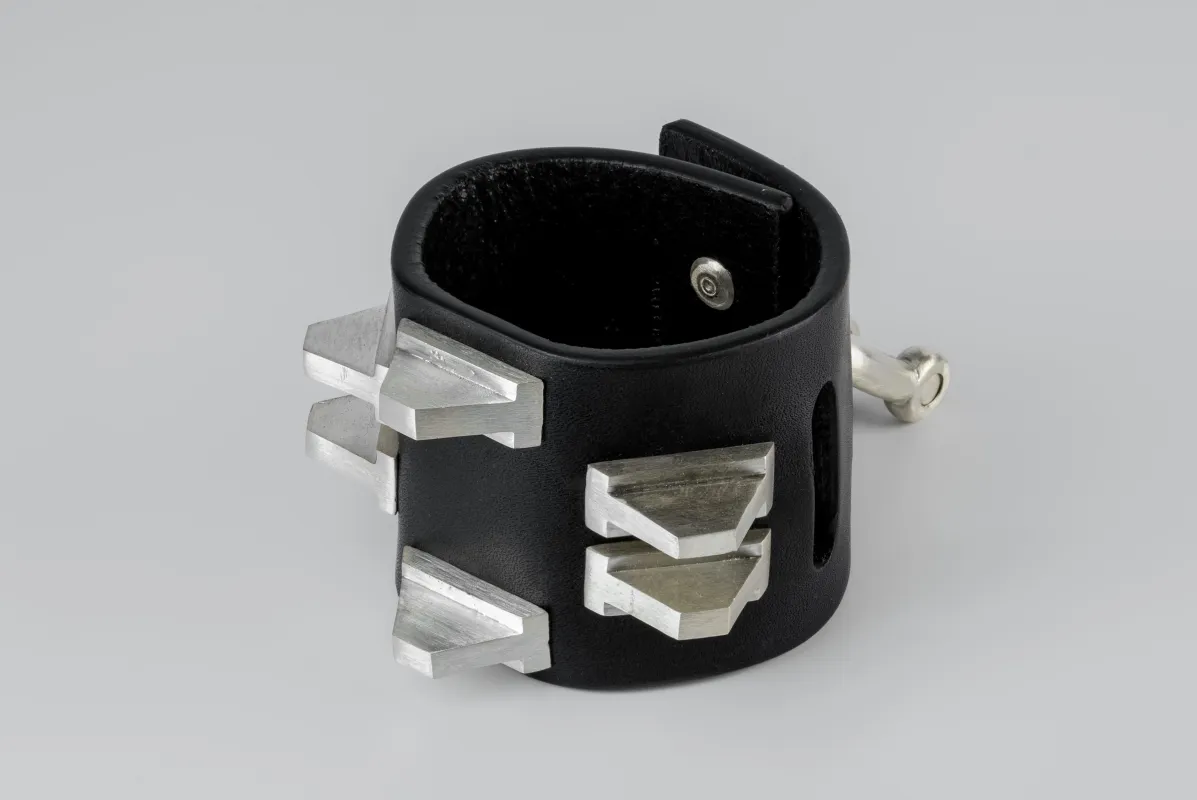 Restraint Charm Bracelet (Pyramid Studs, 50mm, BLK+MA) sold by Parts of Four