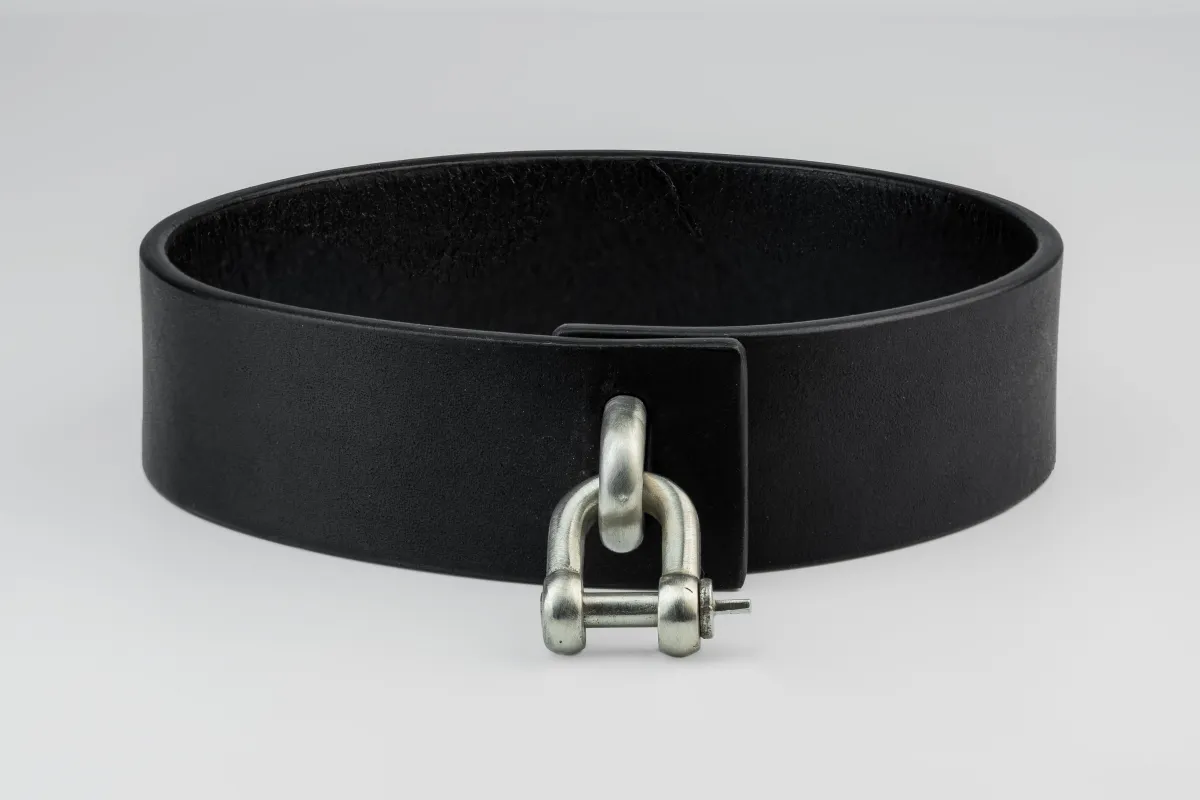 Leather Charm Choker (30mm, MZ+BLK) sold by Parts of Four