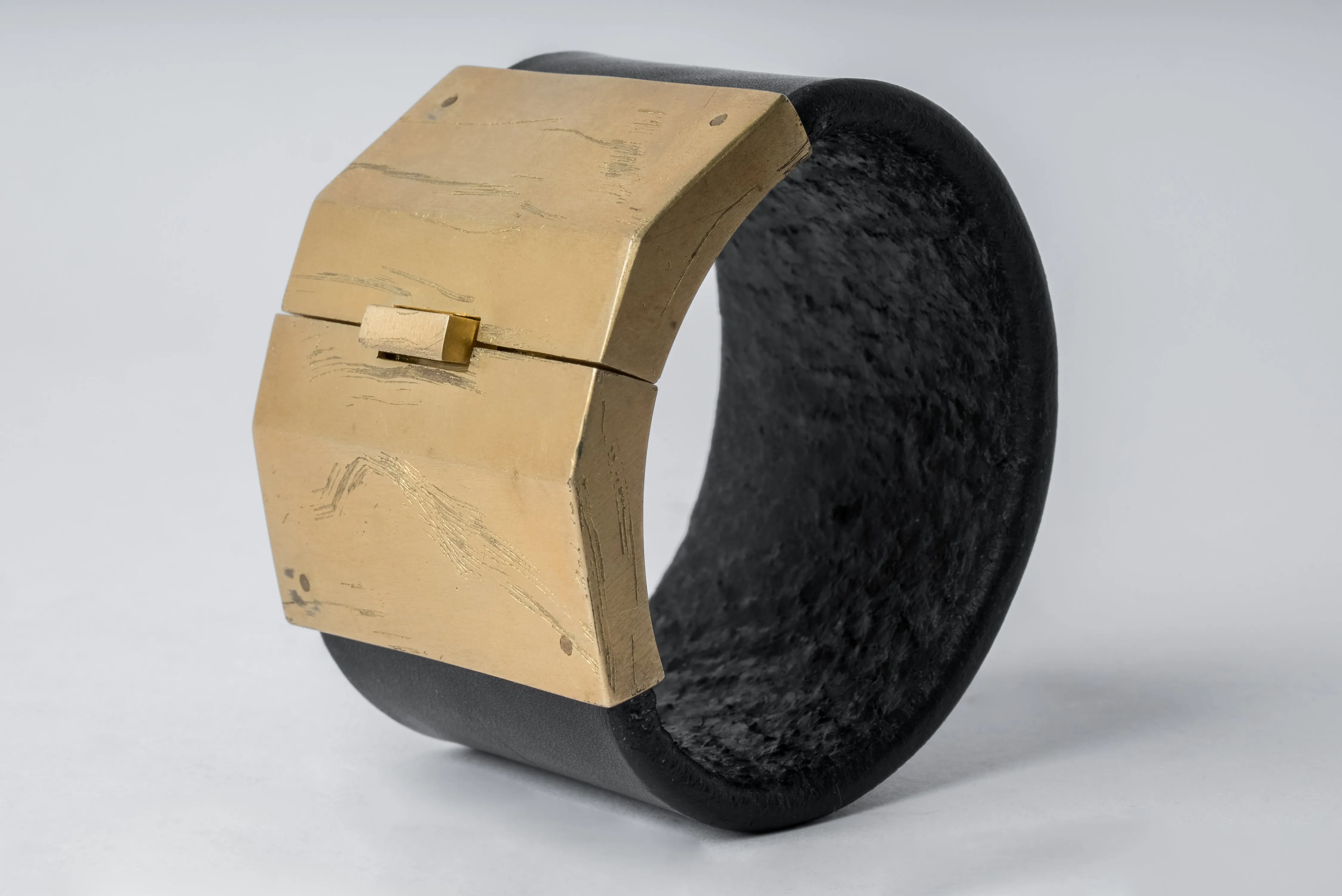 Box Lock Bracelet (Facet, Wide, BLK+AG) sold by Parts of Four product image thumbnail 3