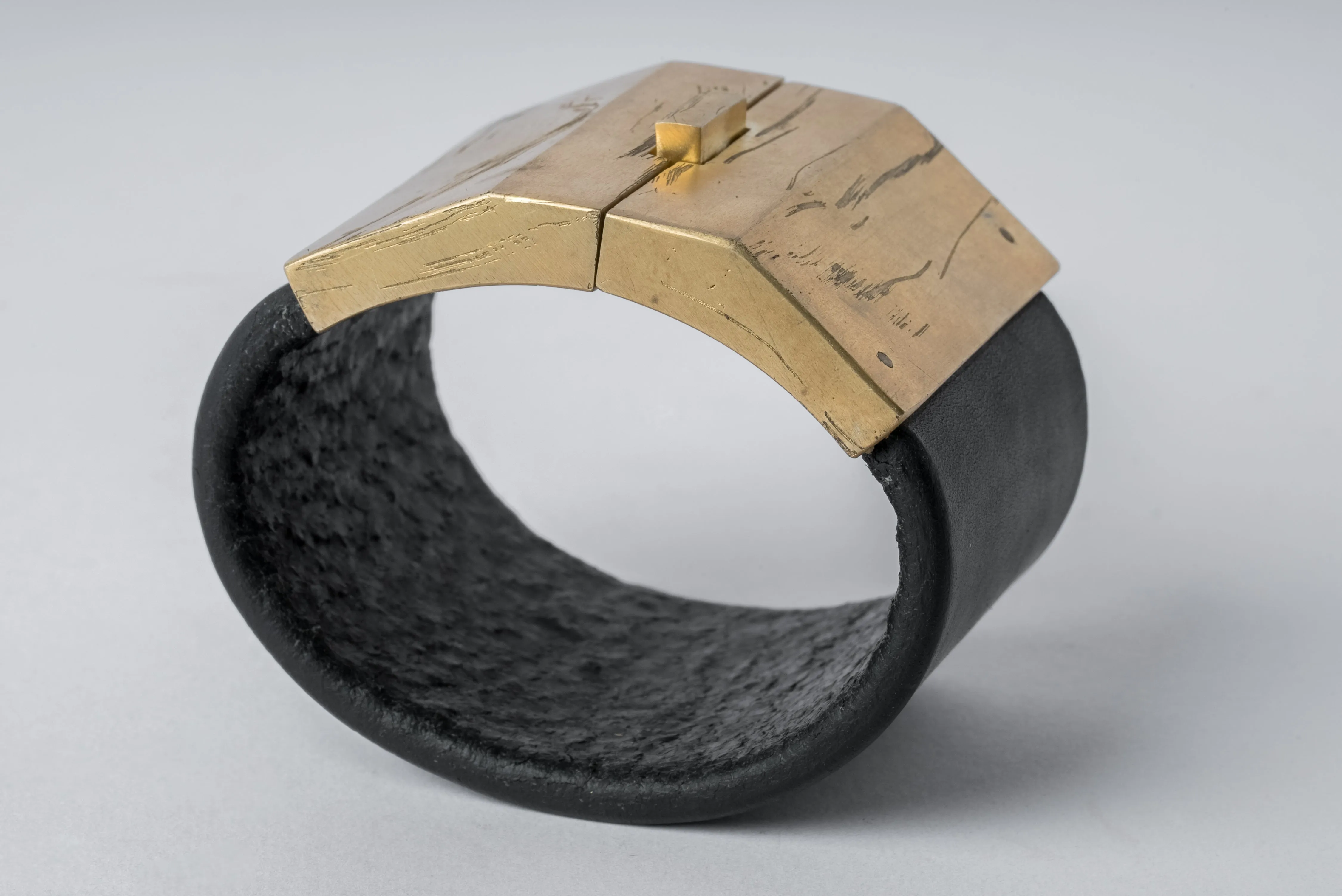 Box Lock Bracelet (Facet, Wide, BLK+AG) sold by Parts of Four product image thumbnail 2