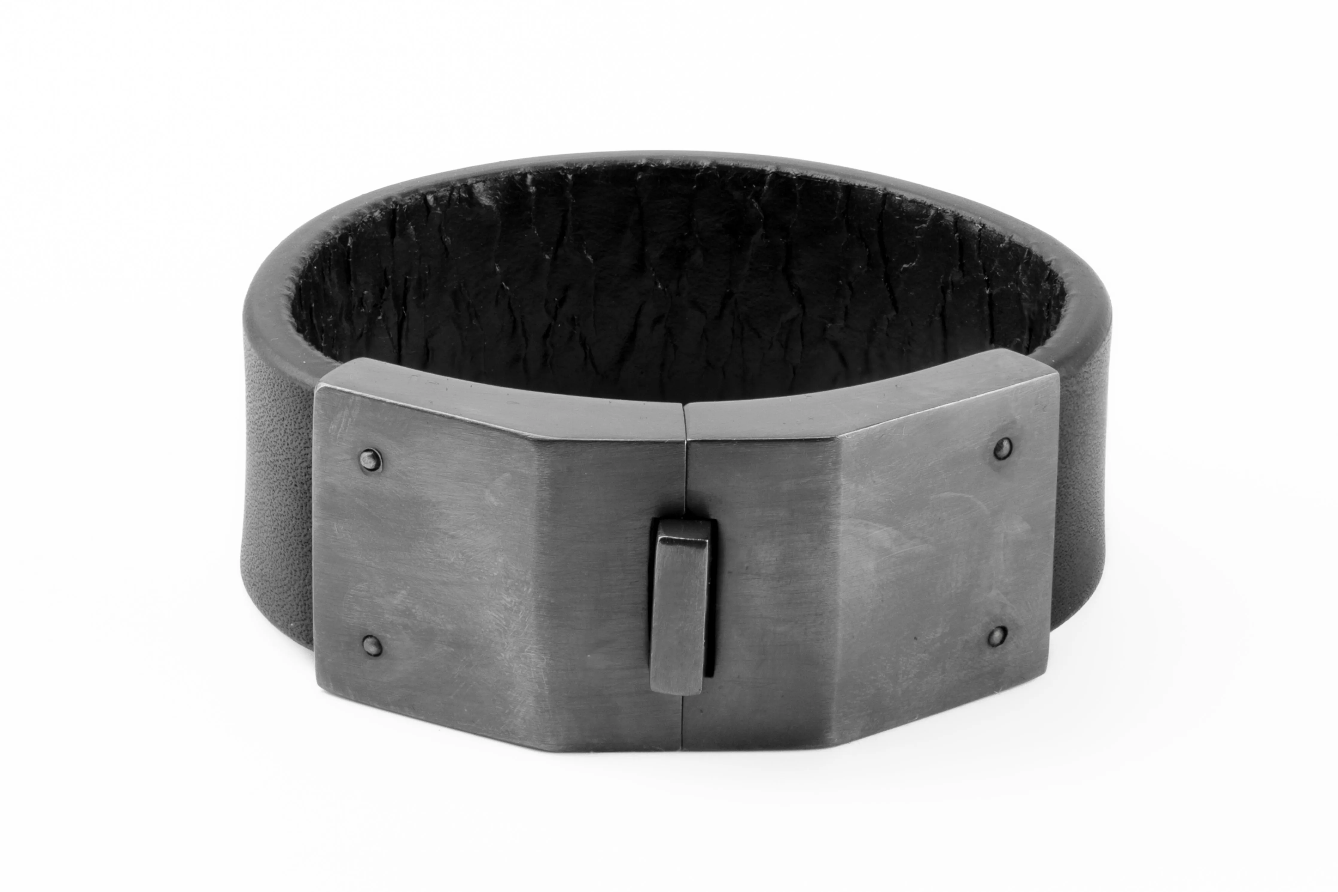 Box Lock Bracelet (Facet, Narrow, BLK+KA) sold by Parts of Four product image thumbnail 3