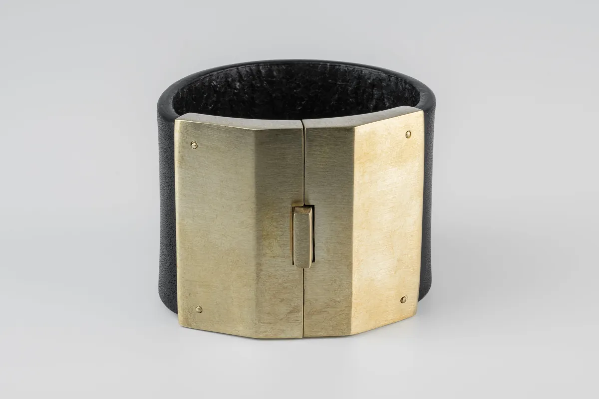 Box Lock Bracelet (Facet, Wide, BLK+MR) sold by Parts of Four