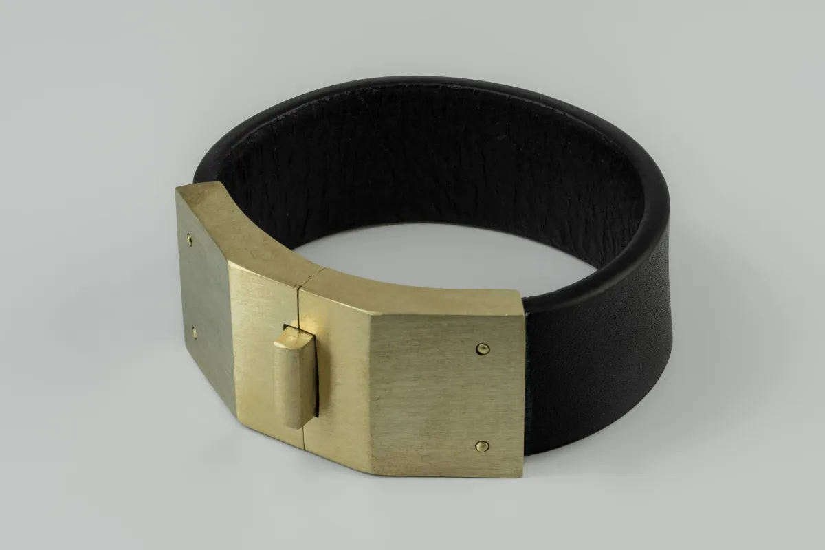 Box Lock Bracelet (Facet, Narrow, BLK+MR) sold by Parts of Four