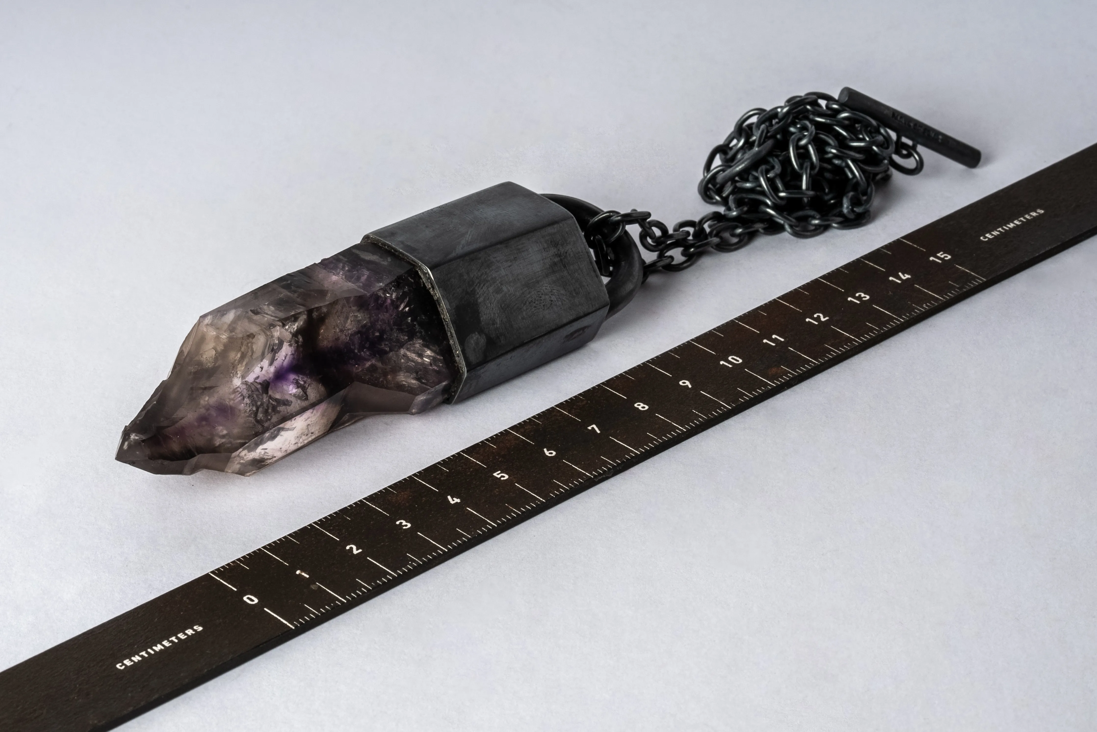 Talisman Necklace (Brandberg Amethyst Quartz, KA+BAQ) sold by Parts of Four product image thumbnail 4