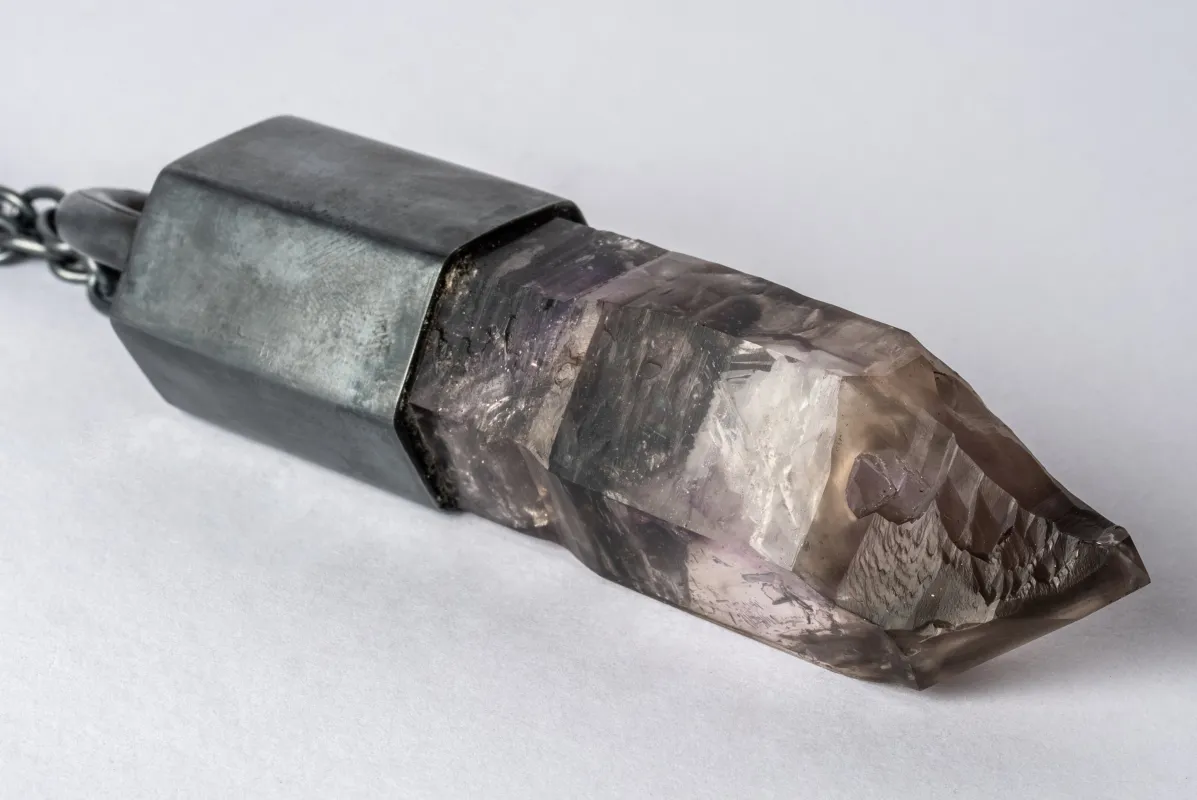 Talisman Necklace (Brandberg Amethyst Quartz, KA+BAQ) sold by Parts of Four